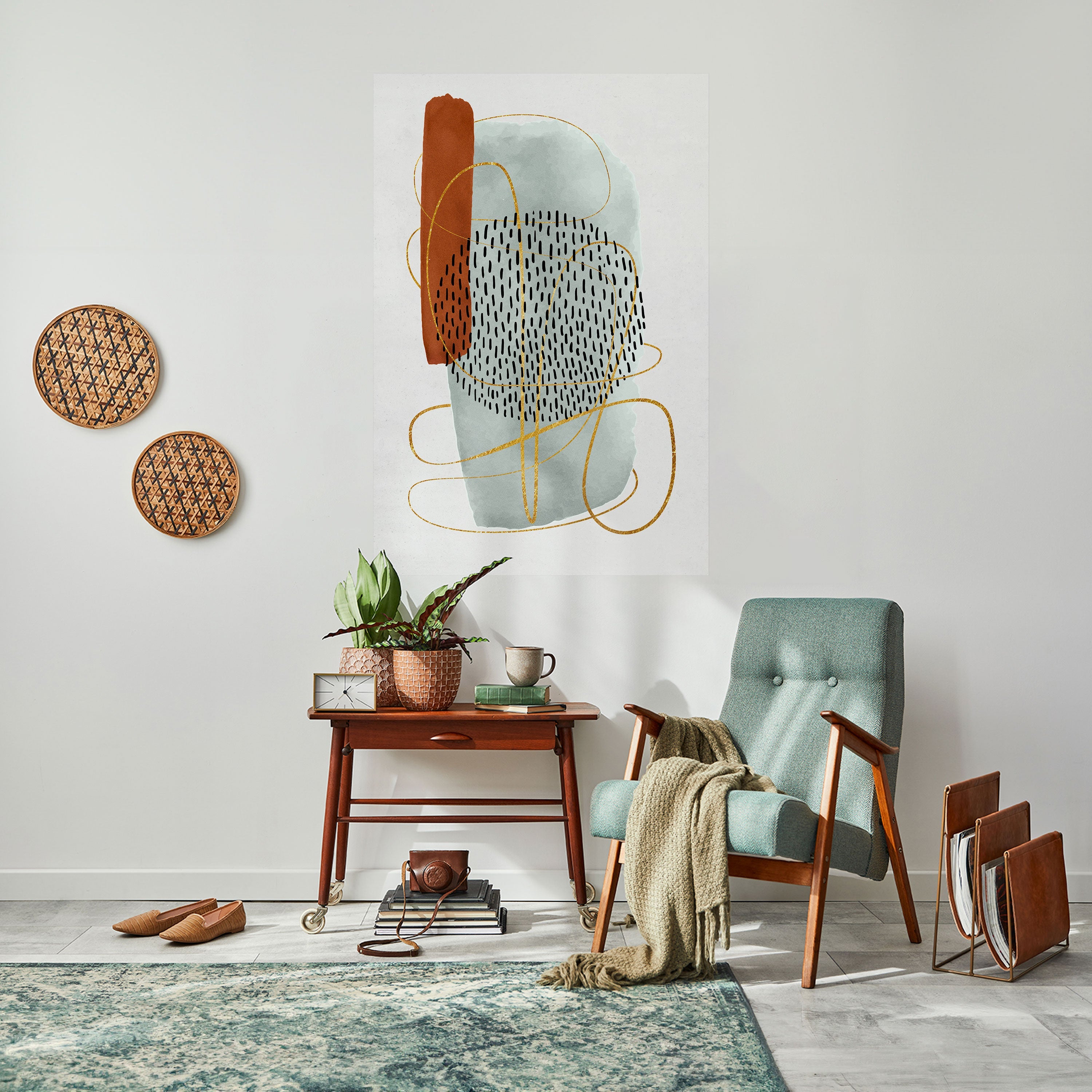 Affiche verticale autocollante « WRAPED IN FORM »