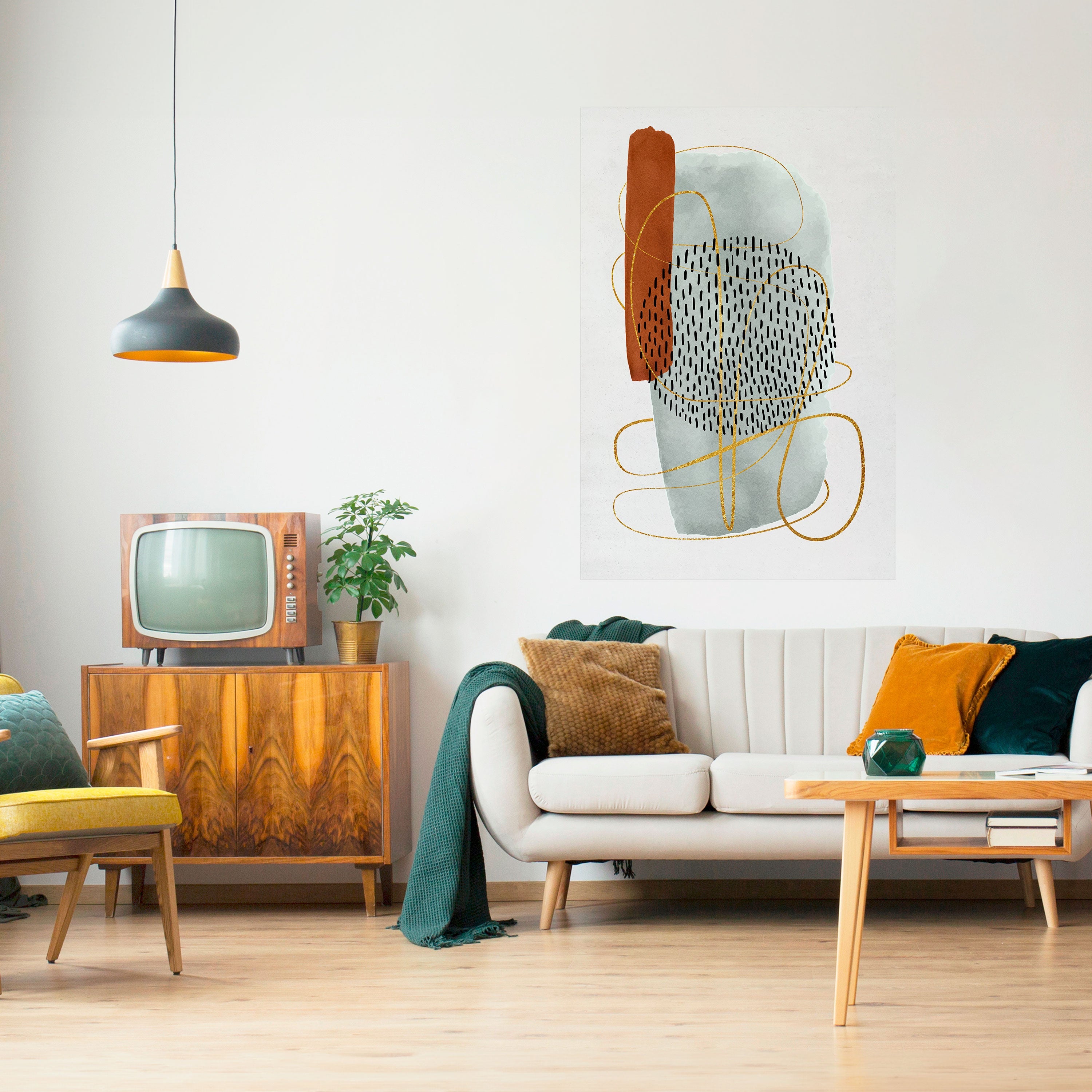 Affiche verticale autocollante « WRAPED IN FORM »