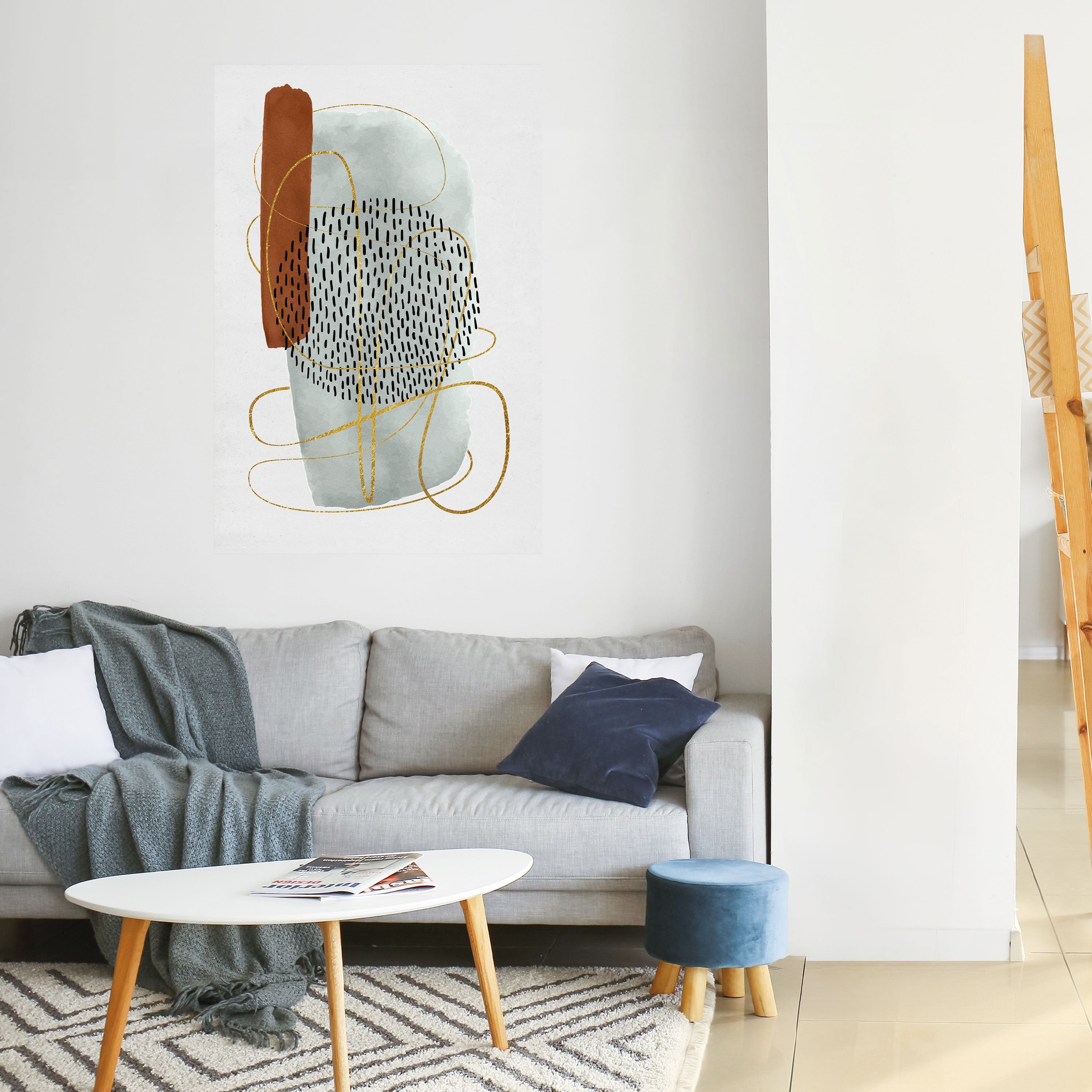 Affiche verticale autocollante « WRAPED IN FORM »