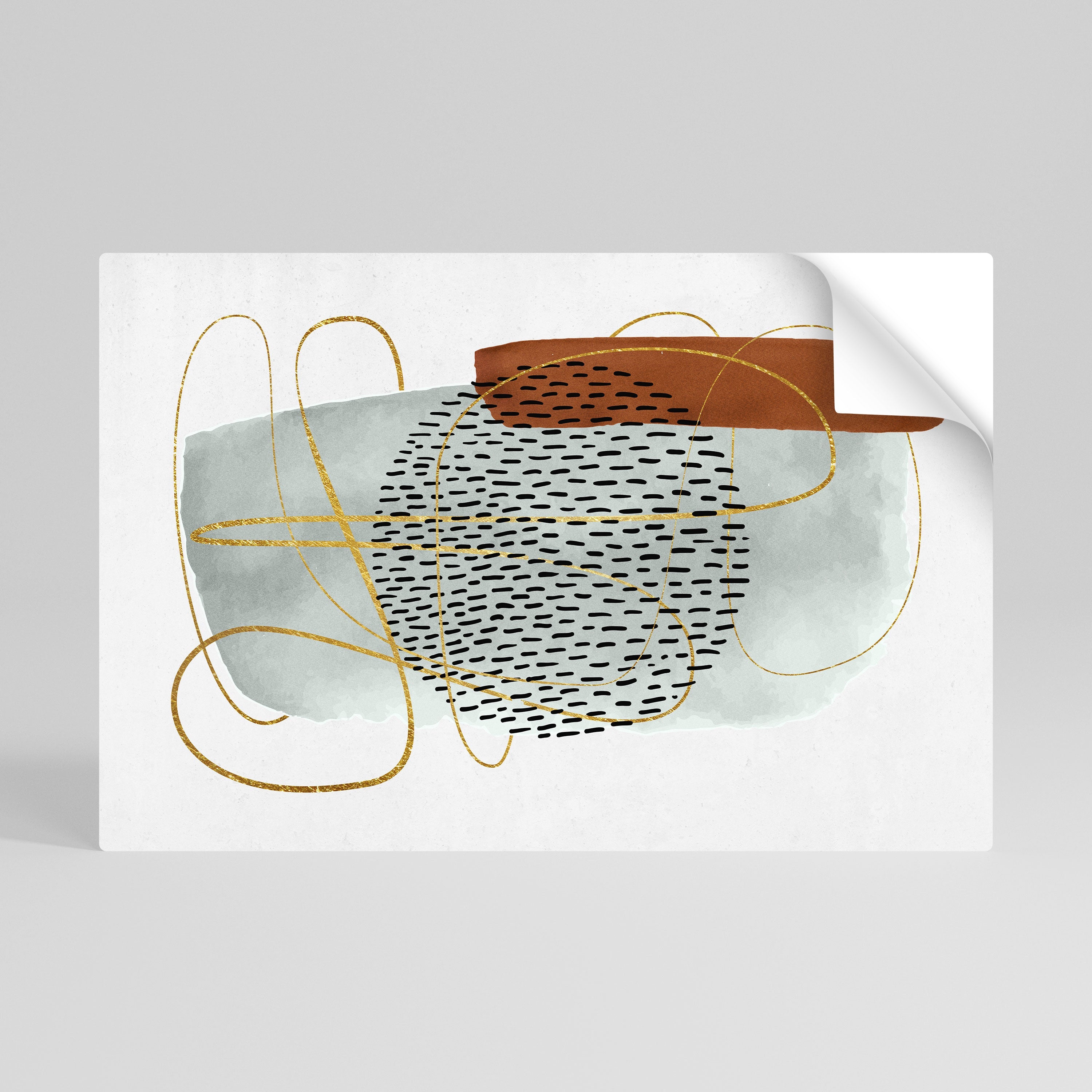 Affiche horizontale autocollante « WRAPED IN FORM »