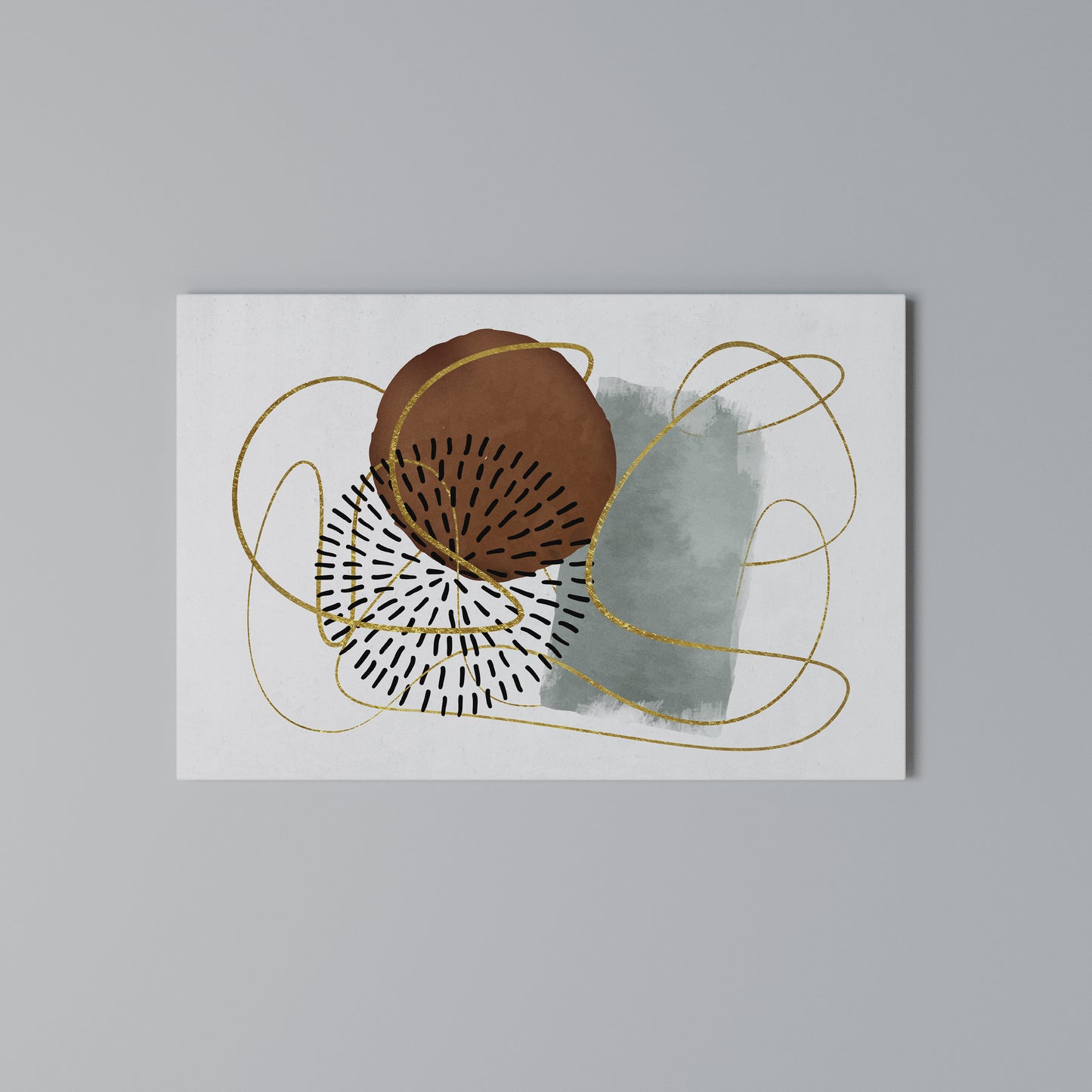 WRAPPED IN SHAPE Horizontal Canvas Print