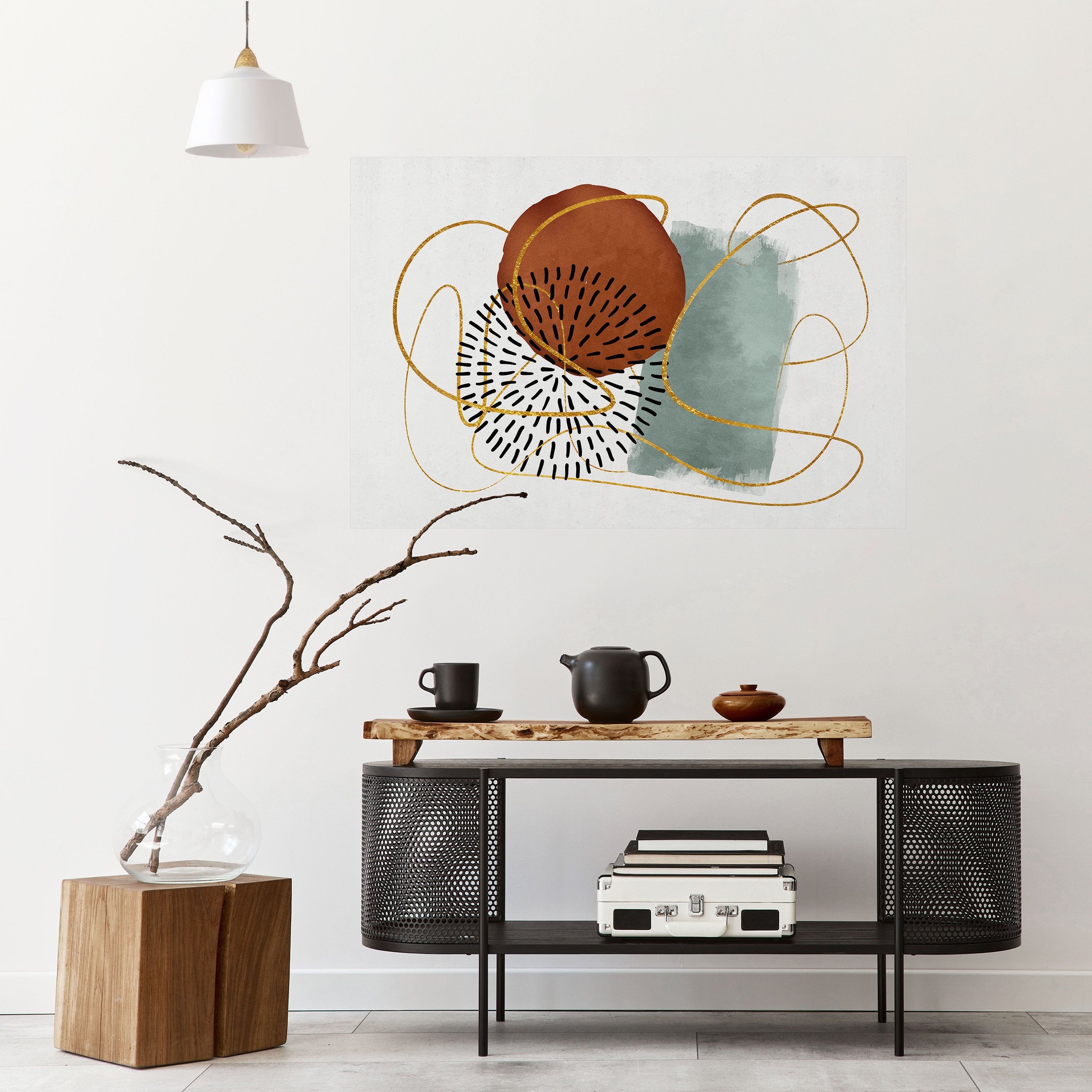 Affiche horizontale autocollante « WRAPED IN SHAPE »