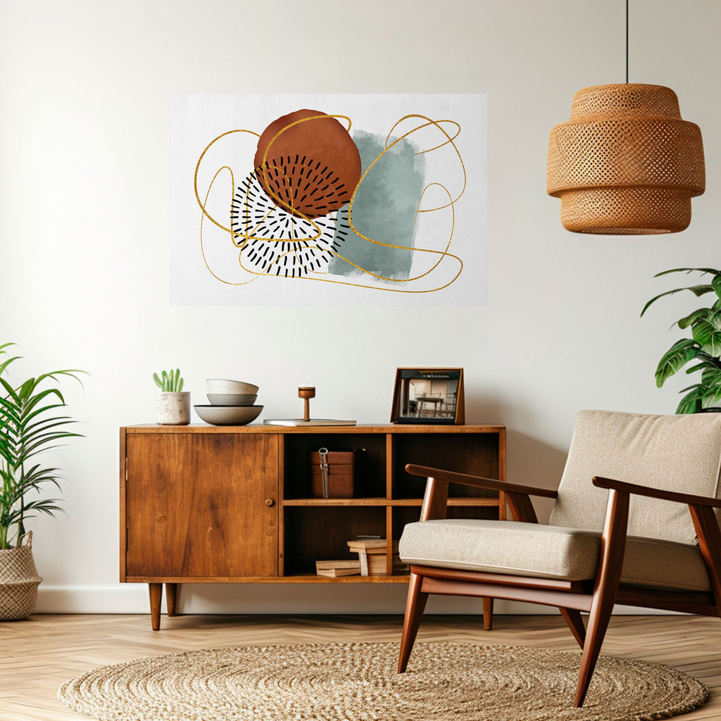 Affiche horizontale autocollante « WRAPED IN SHAPE »