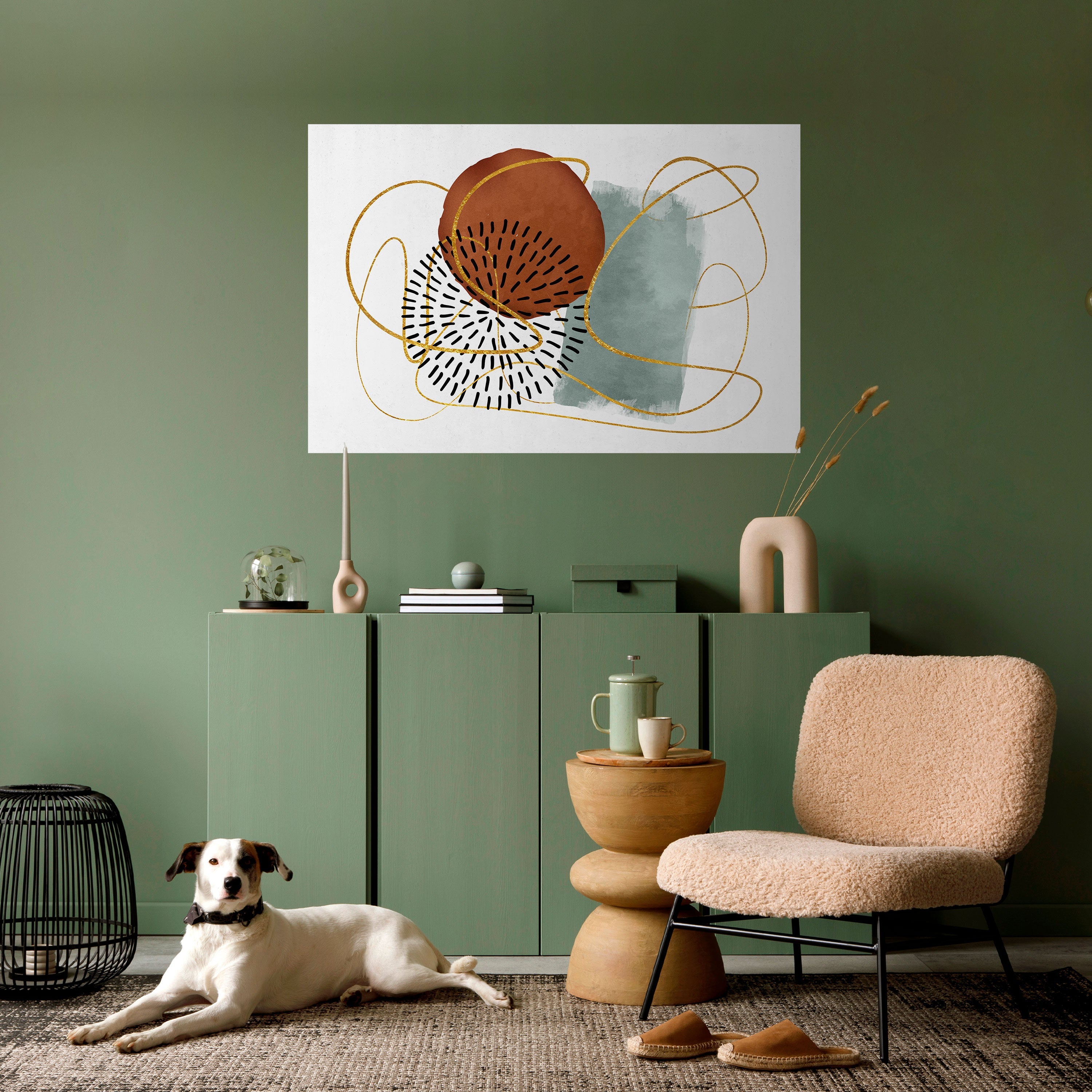 Affiche horizontale autocollante « WRAPED IN SHAPE »