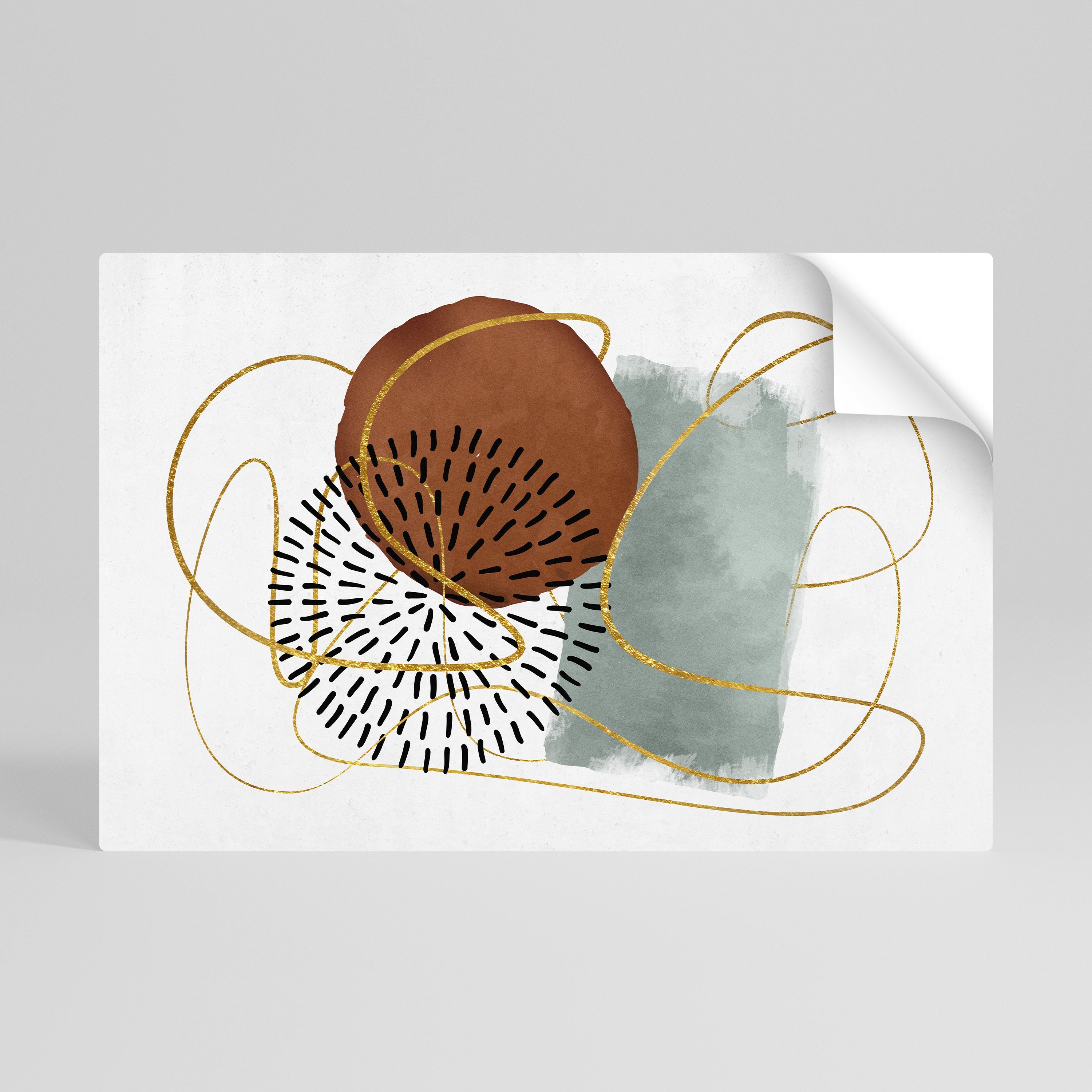 Affiche horizontale autocollante « WRAPED IN SHAPE »