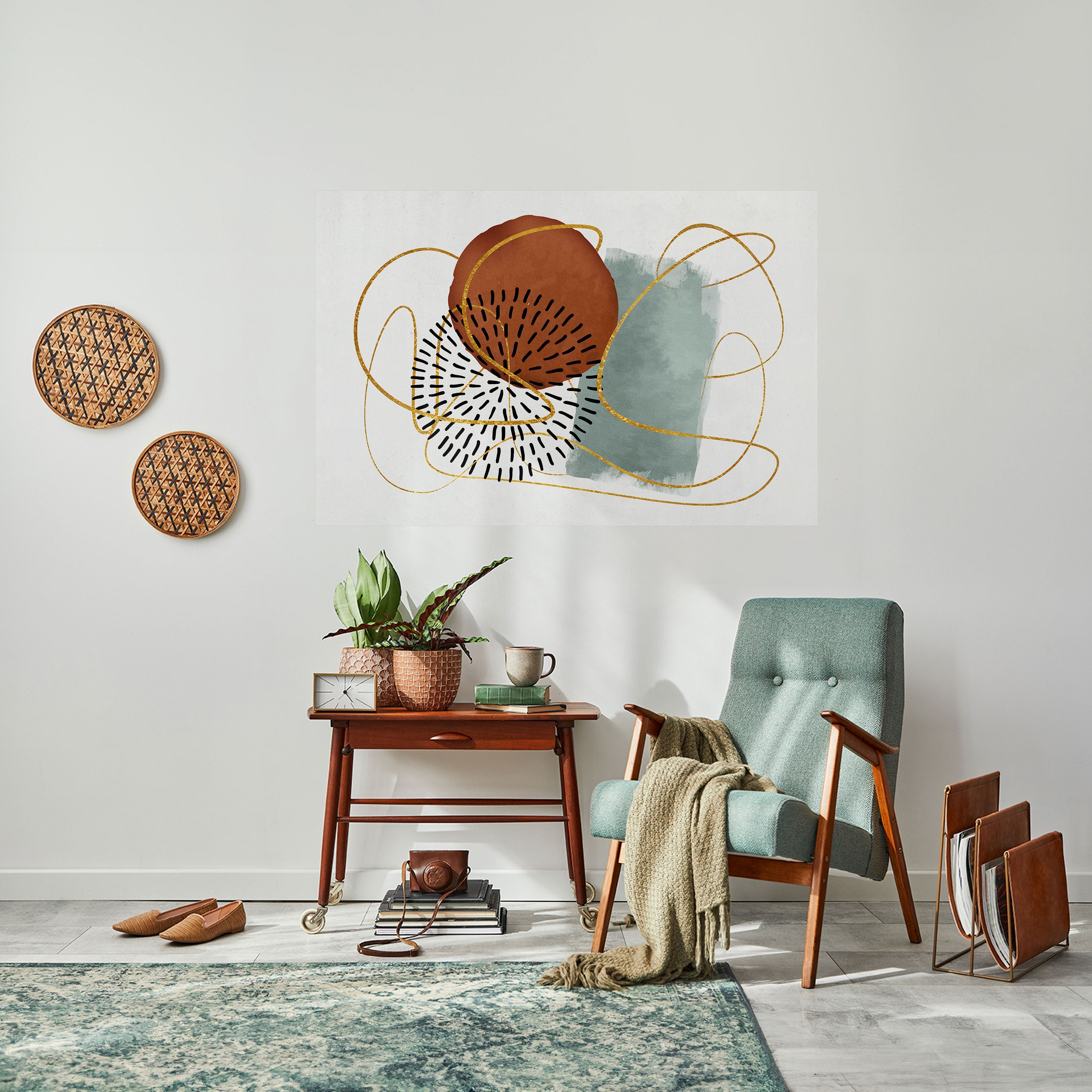 Affiche horizontale autocollante « WRAPED IN SHAPE »