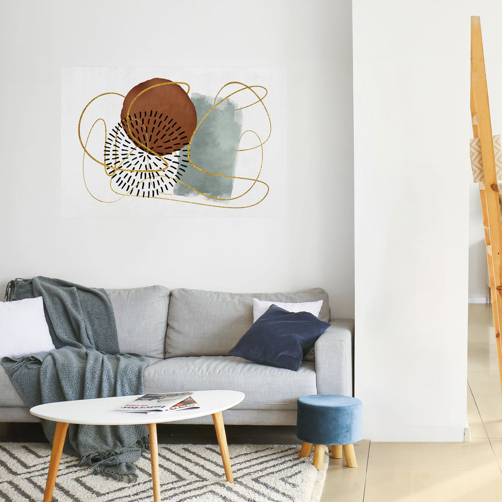 Affiche horizontale autocollante « WRAPED IN SHAPE »