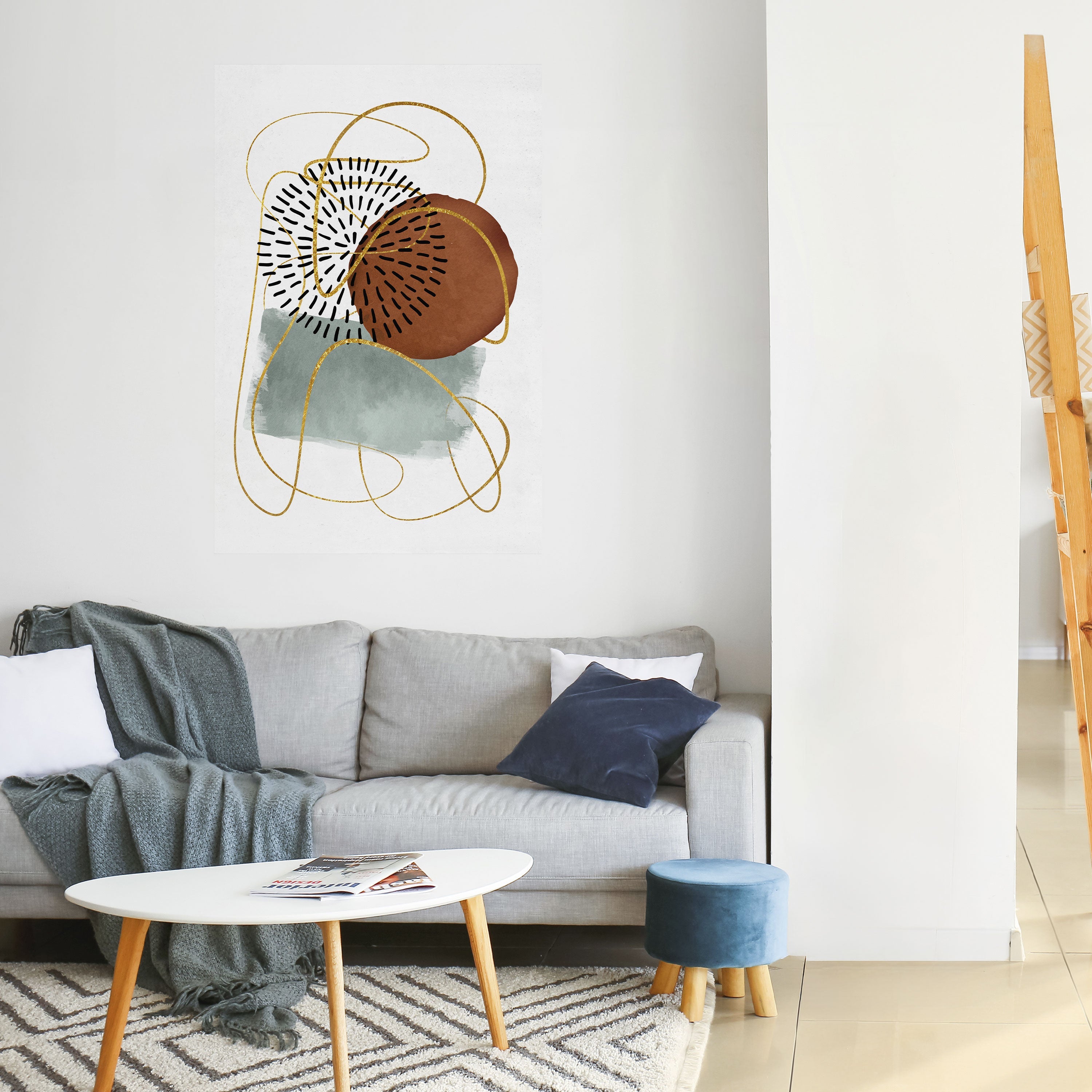 Affiche verticale autocollante « WRAPED IN SHAPE »