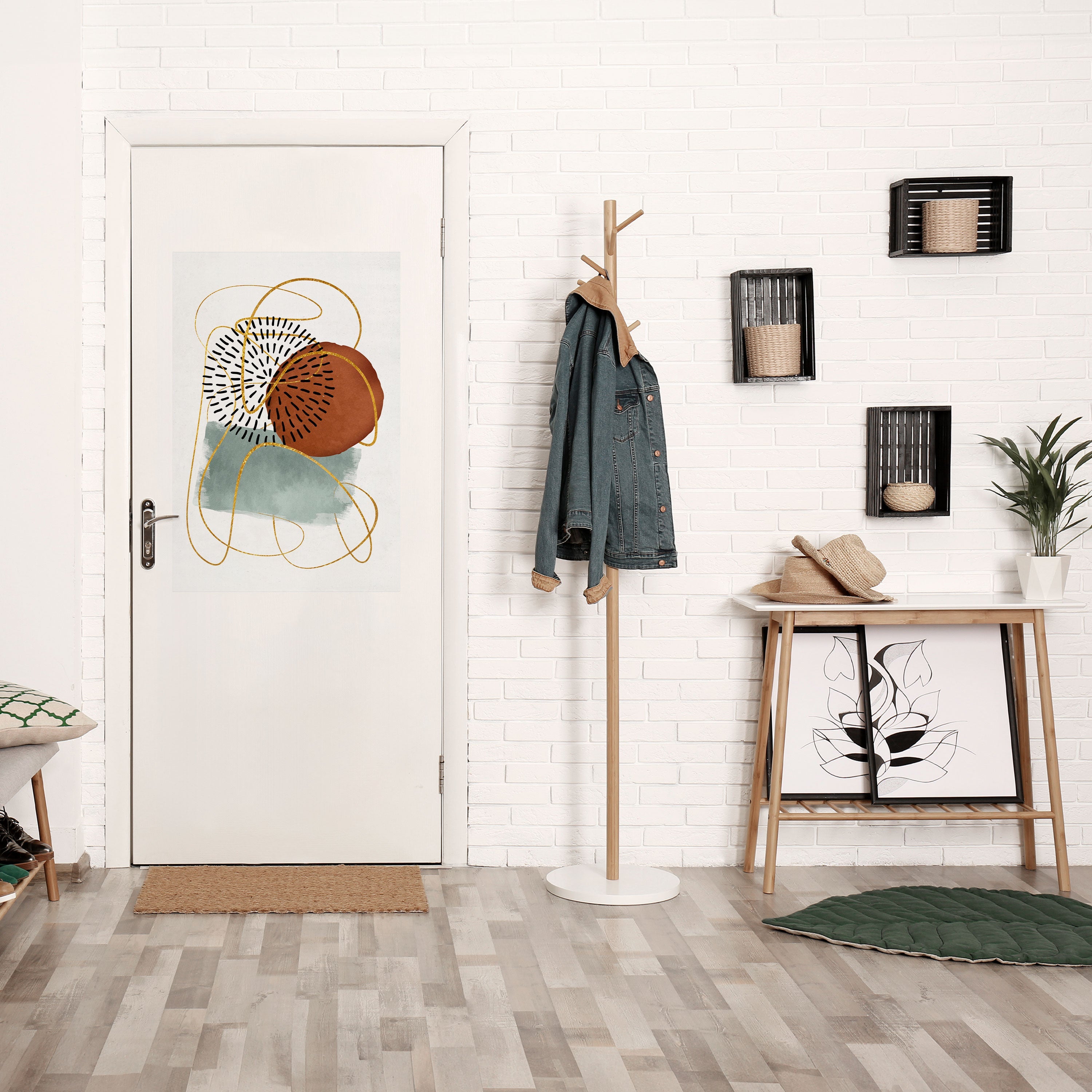 Affiche verticale autocollante « WRAPED IN SHAPE »