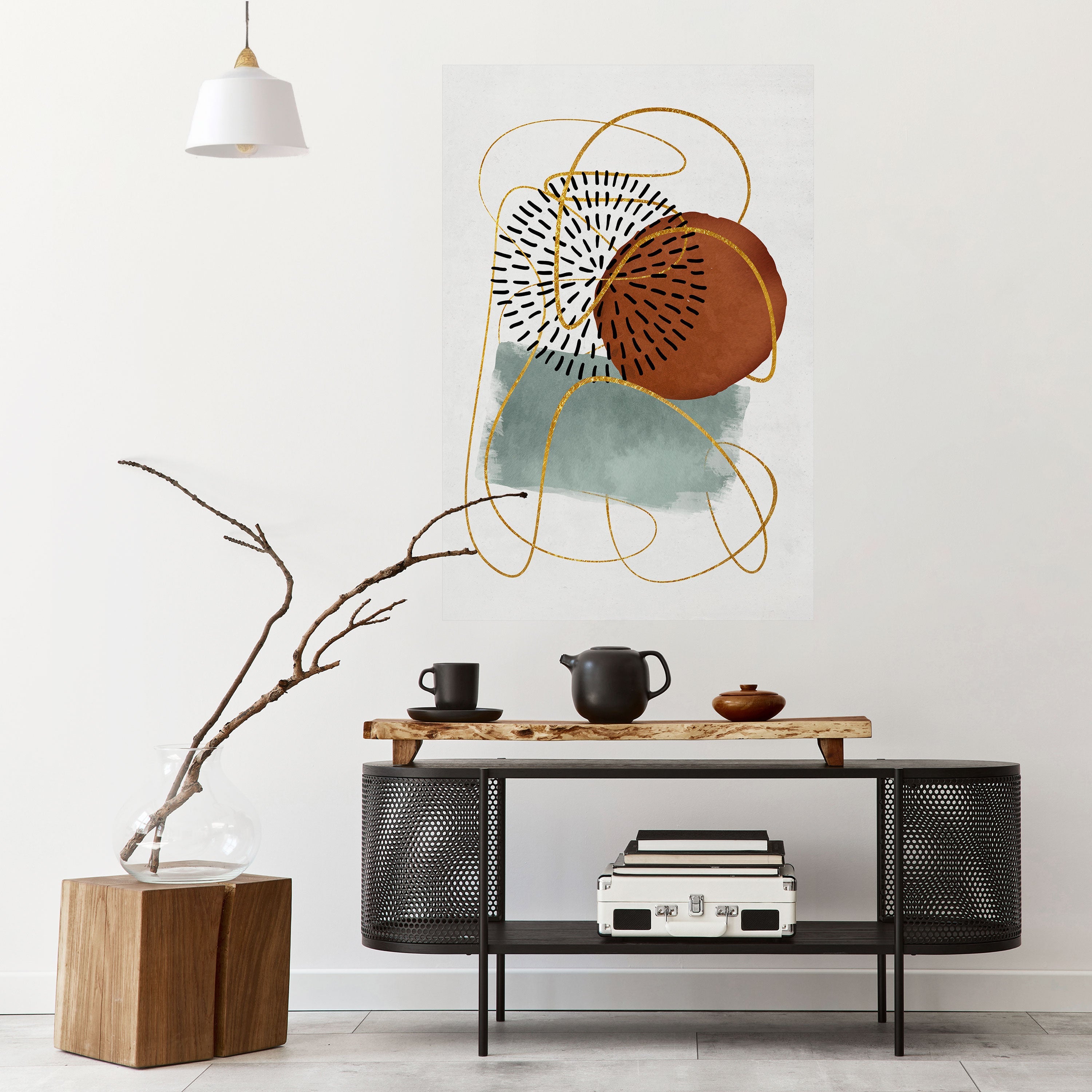 Affiche verticale autocollante « WRAPED IN SHAPE »