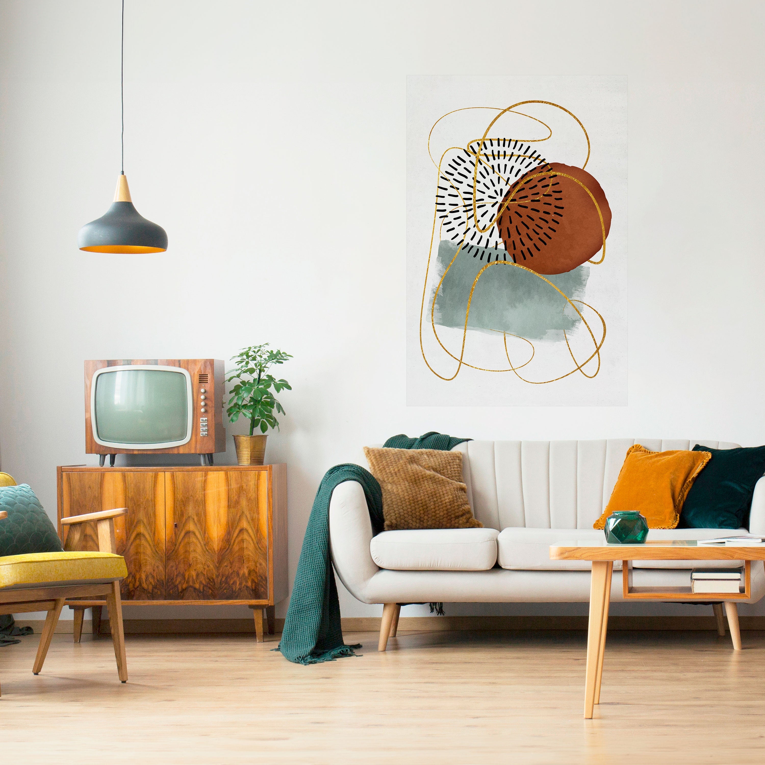 Affiche verticale autocollante « WRAPED IN SHAPE »
