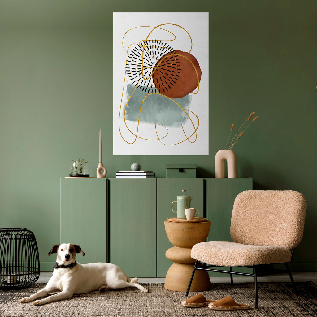 WRAPPED IN SHAPE Peel and Stick Vertical Poster