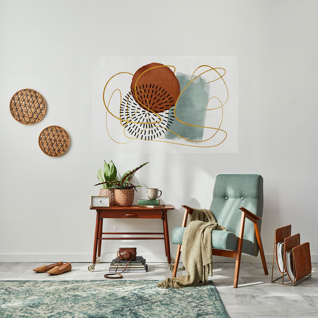 Affiche horizontale autocollante « WRAPED IN SHAPE »