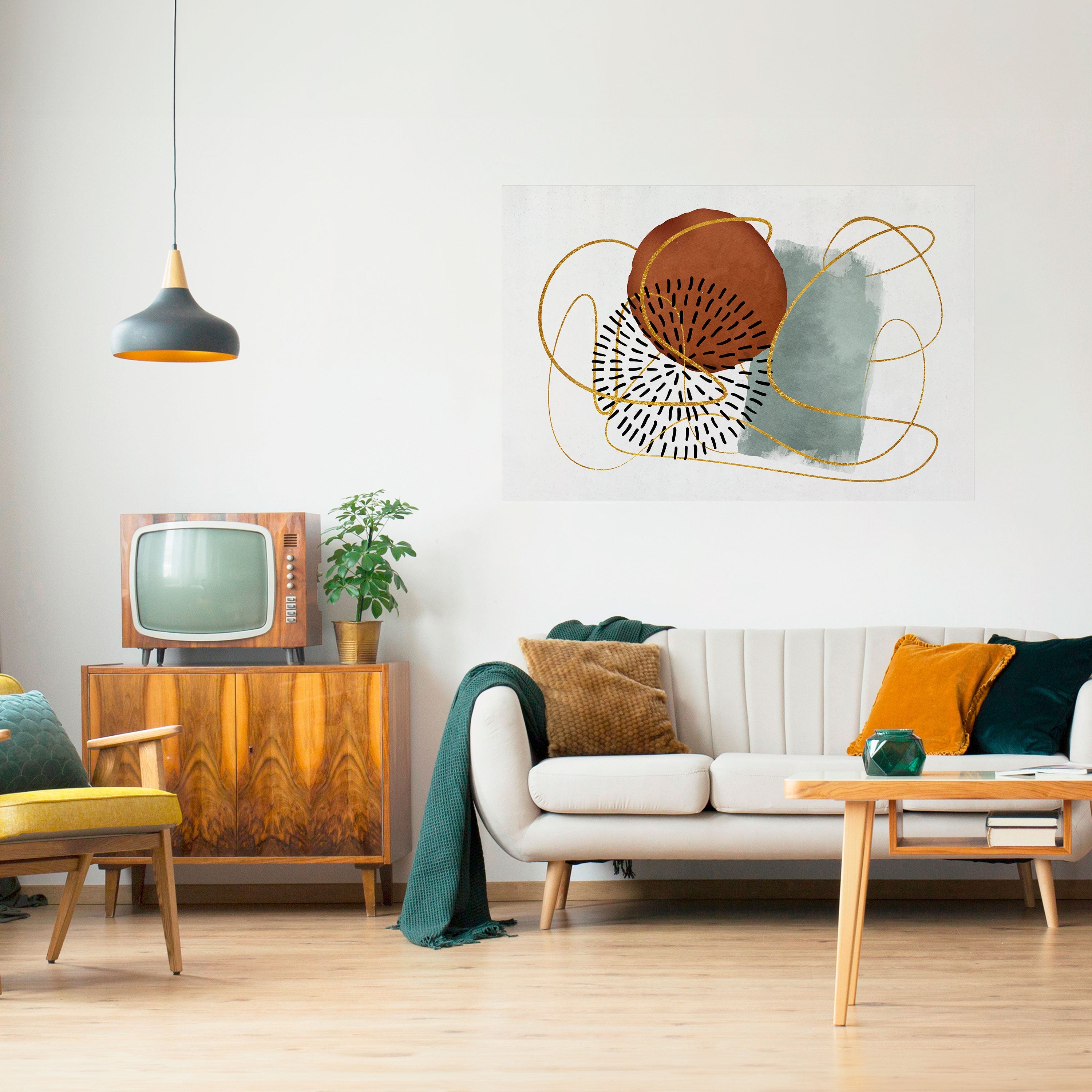 Affiche horizontale autocollante « WRAPED IN SHAPE »