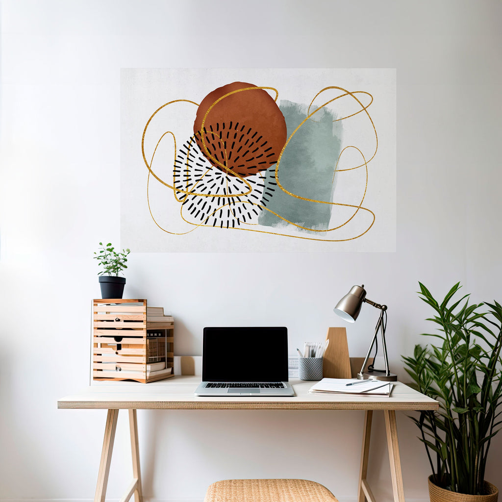 Affiche horizontale autocollante « WRAPED IN SHAPE »