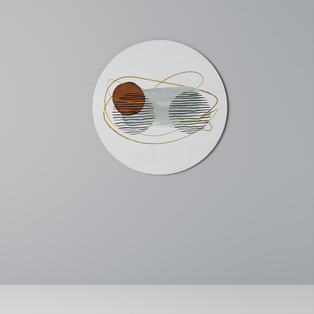 Décoration murale ronde ENVELOPPÉE DANS DU MOULE