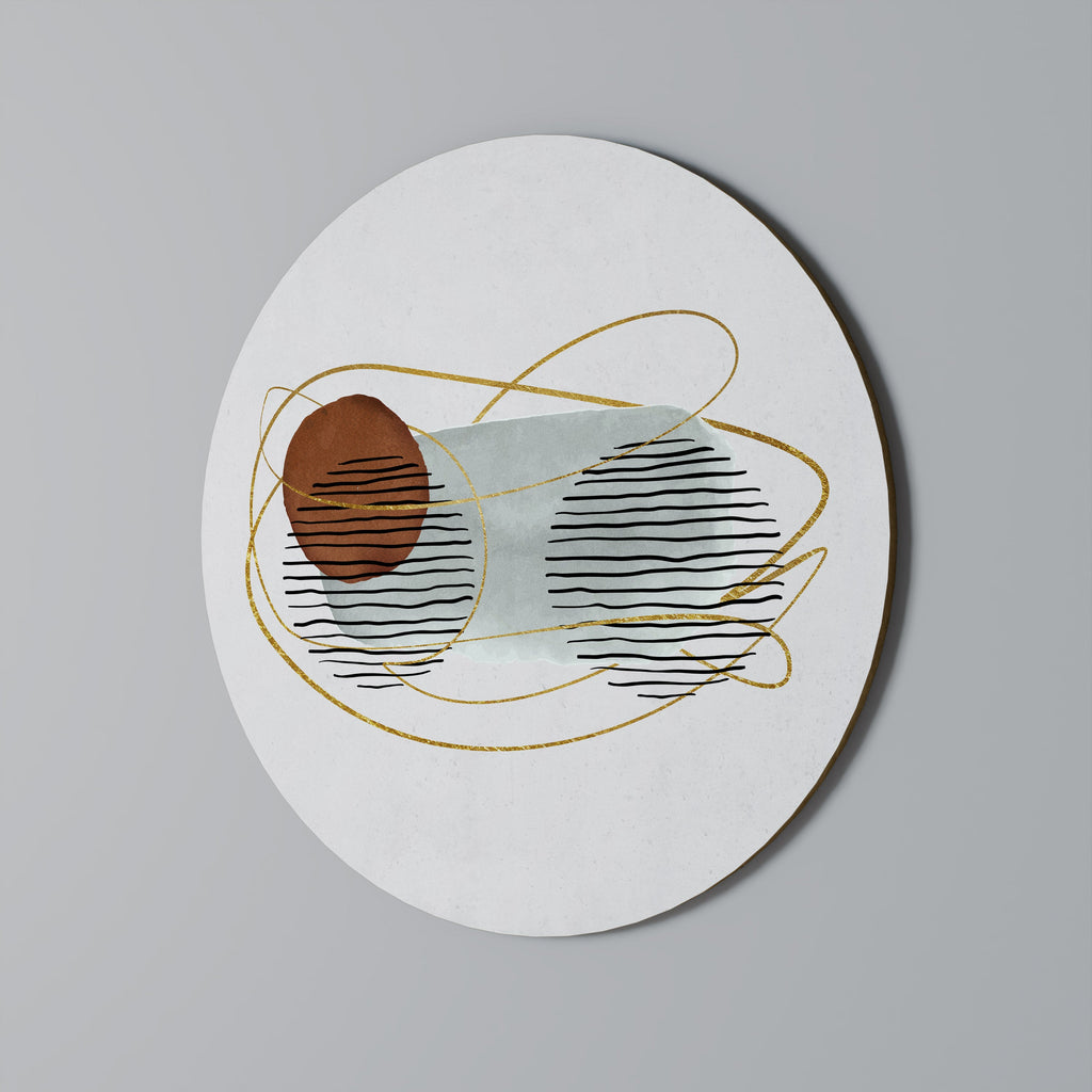 Décoration murale ronde ENVELOPPÉE DANS DU MOULE