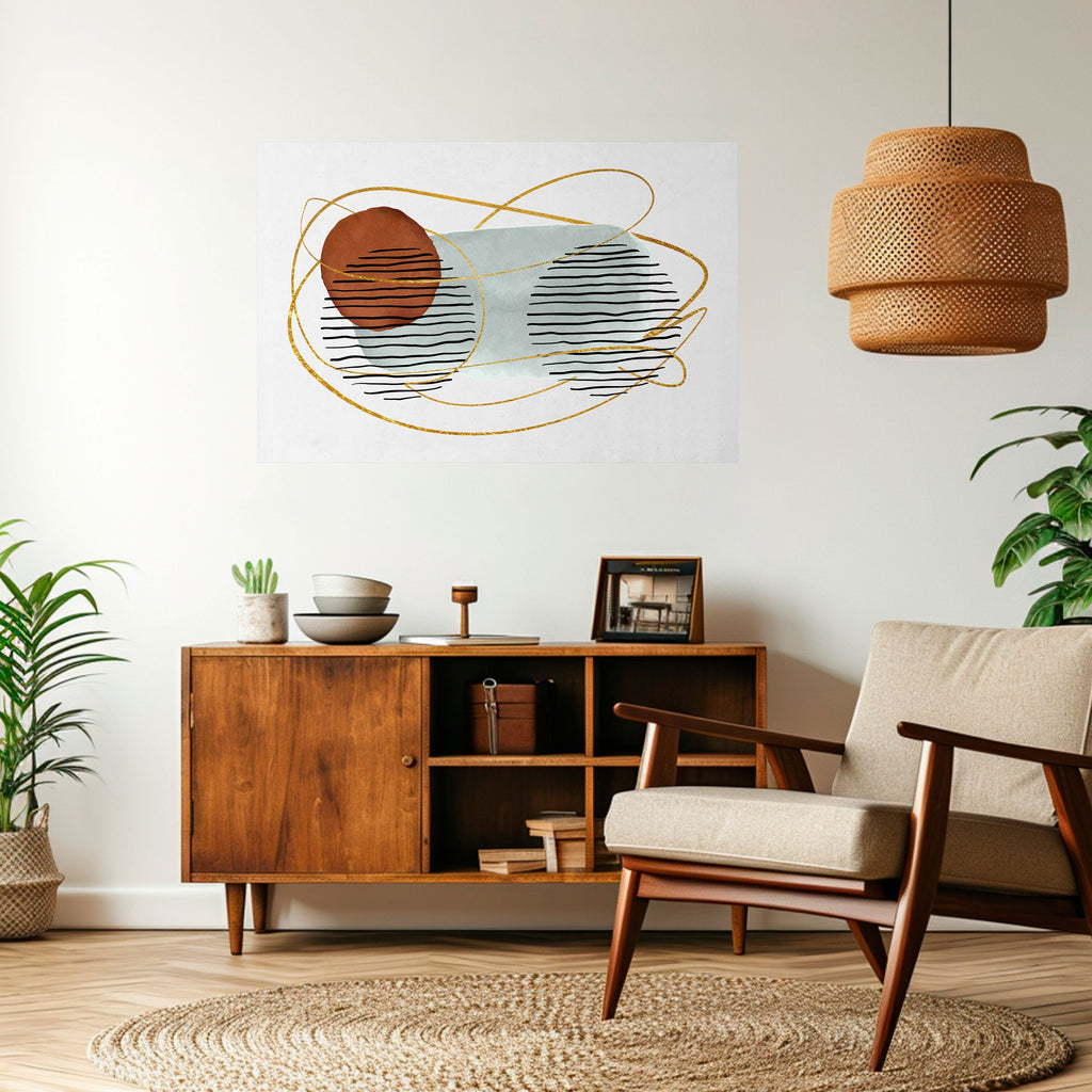 Affiche horizontale autocollante, ENVELOPPÉE DANS DU MOULE