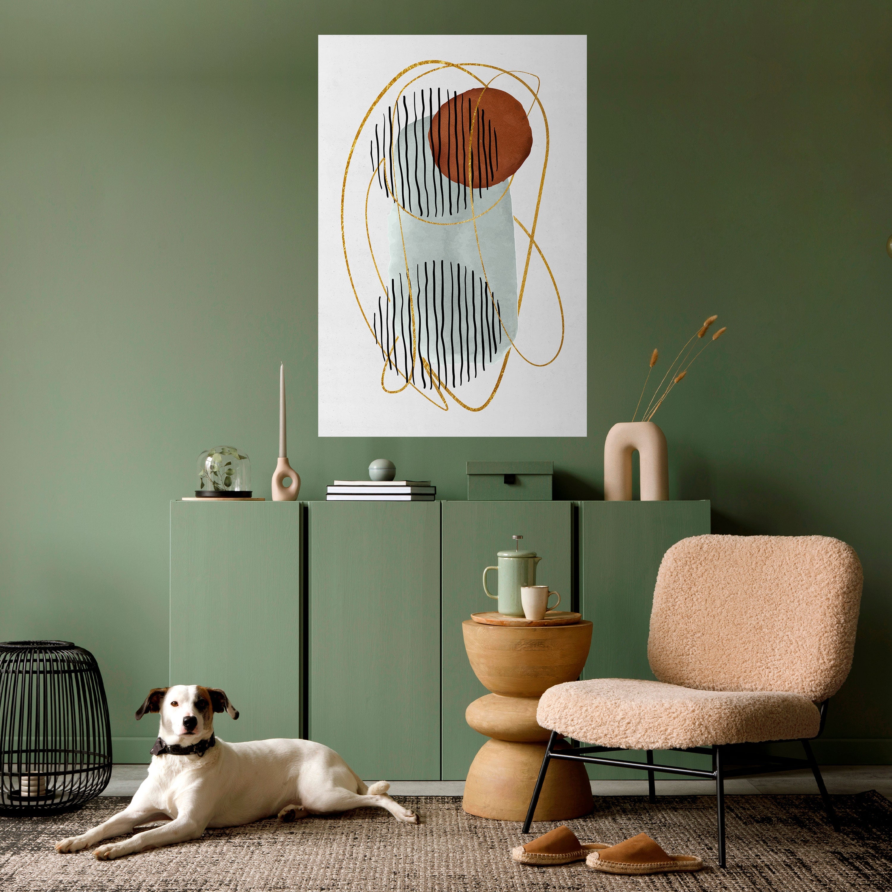Affiche verticale autocollante, ENVELOPPÉE DANS DU MOULE