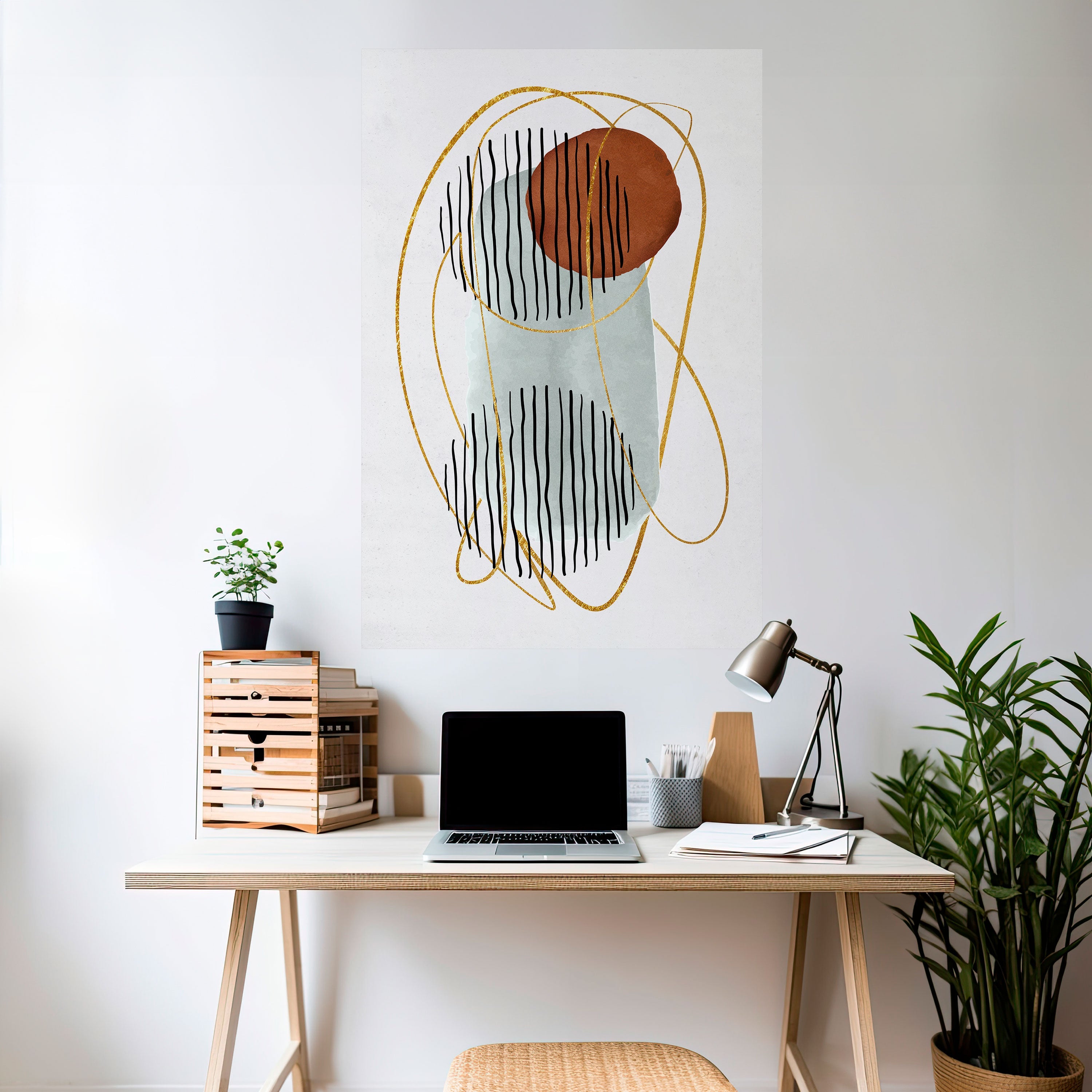 Affiche verticale autocollante, ENVELOPPÉE DANS DU MOULE