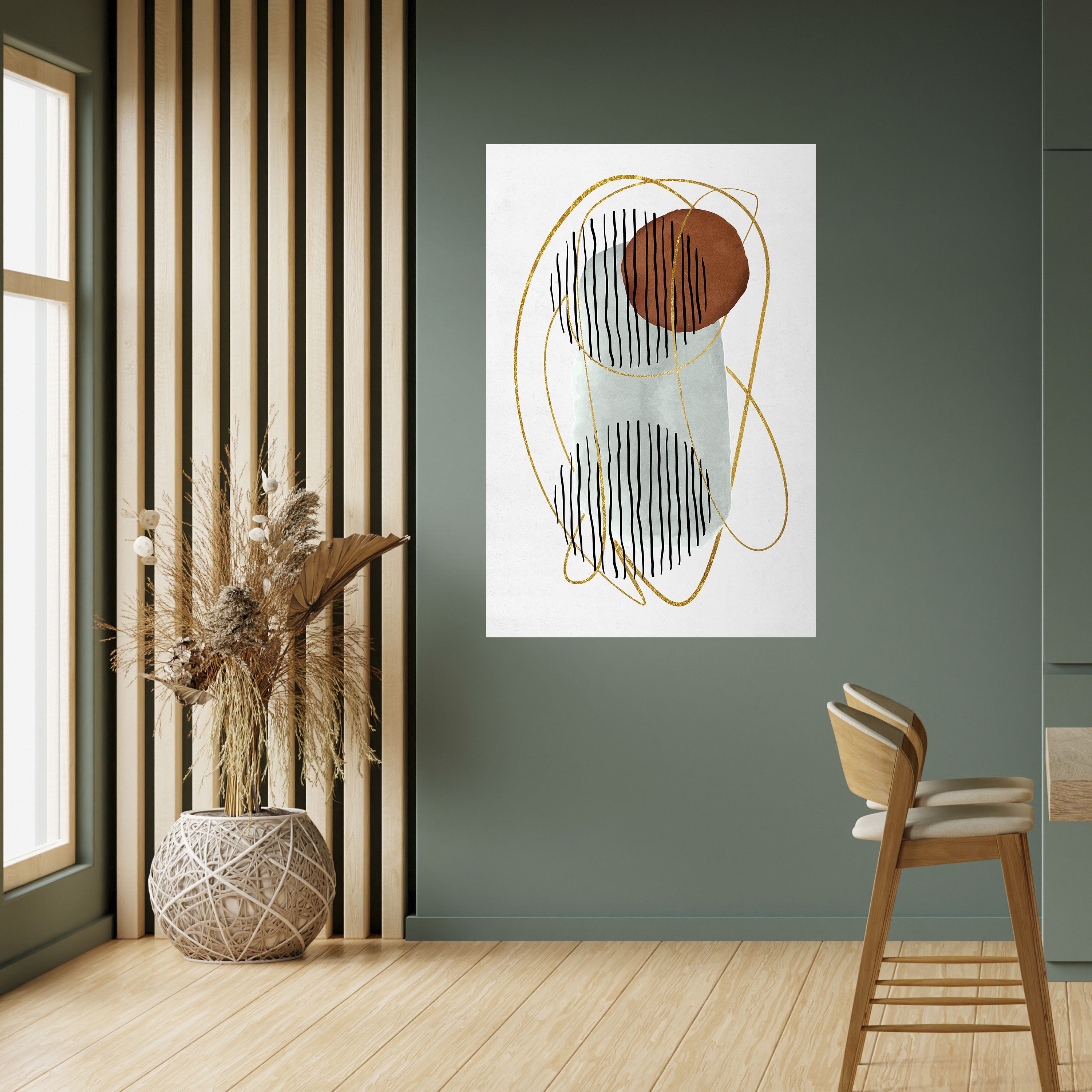 Affiche verticale autocollante, ENVELOPPÉE DANS DU MOULE