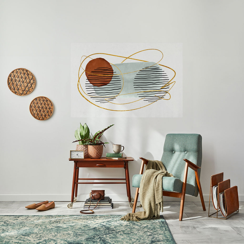 Affiche horizontale autocollante, ENVELOPPÉE DANS DU MOULE