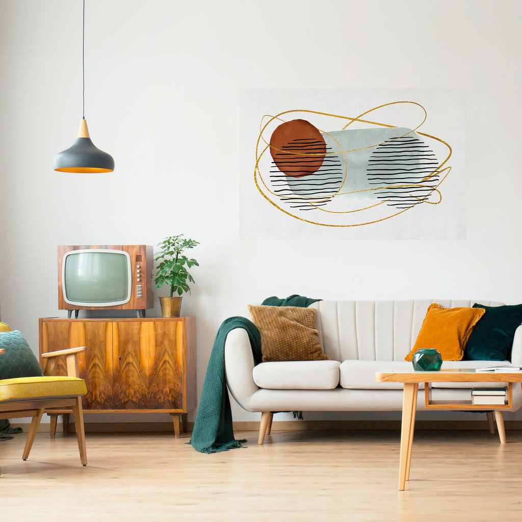 Affiche horizontale autocollante, ENVELOPPÉE DANS DU MOULE