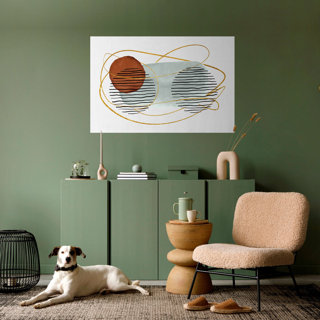 Affiche horizontale autocollante, ENVELOPPÉE DANS DU MOULE