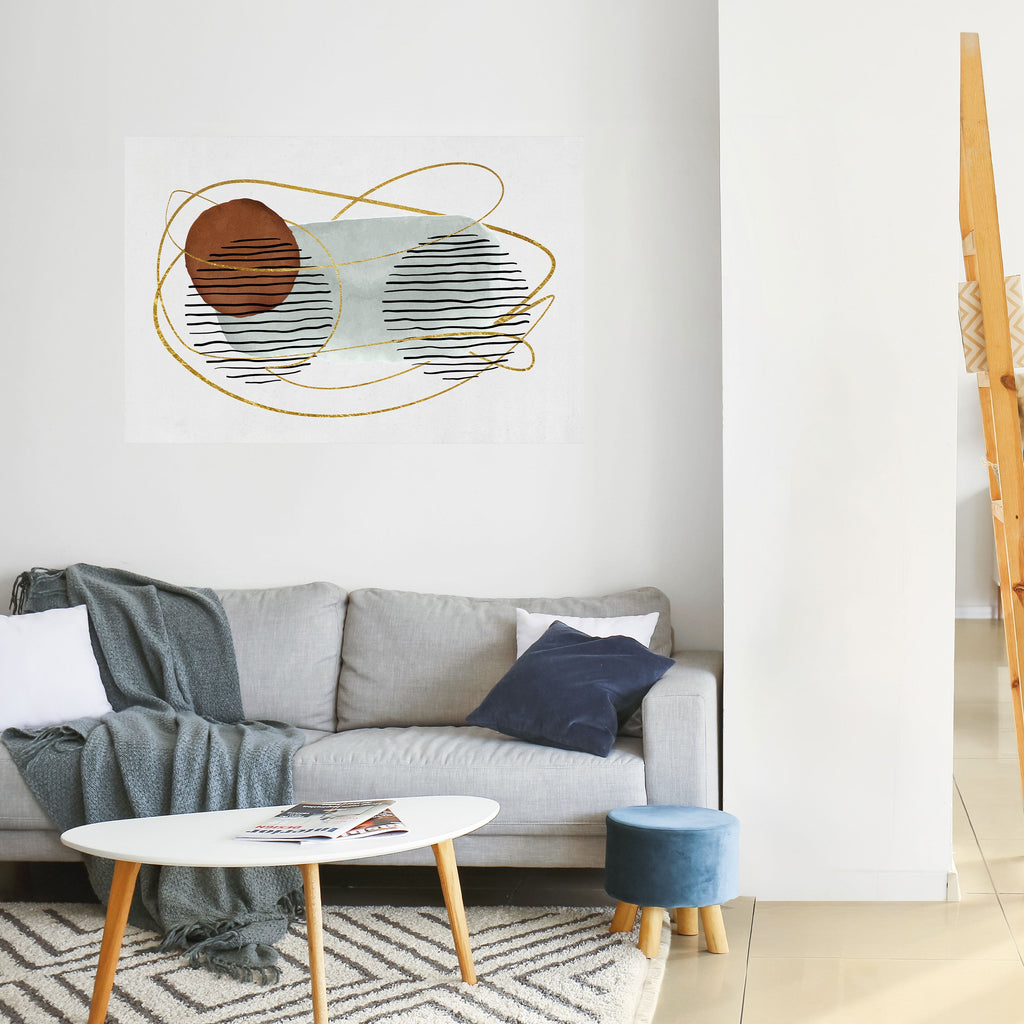 Affiche horizontale autocollante, ENVELOPPÉE DANS DU MOULE