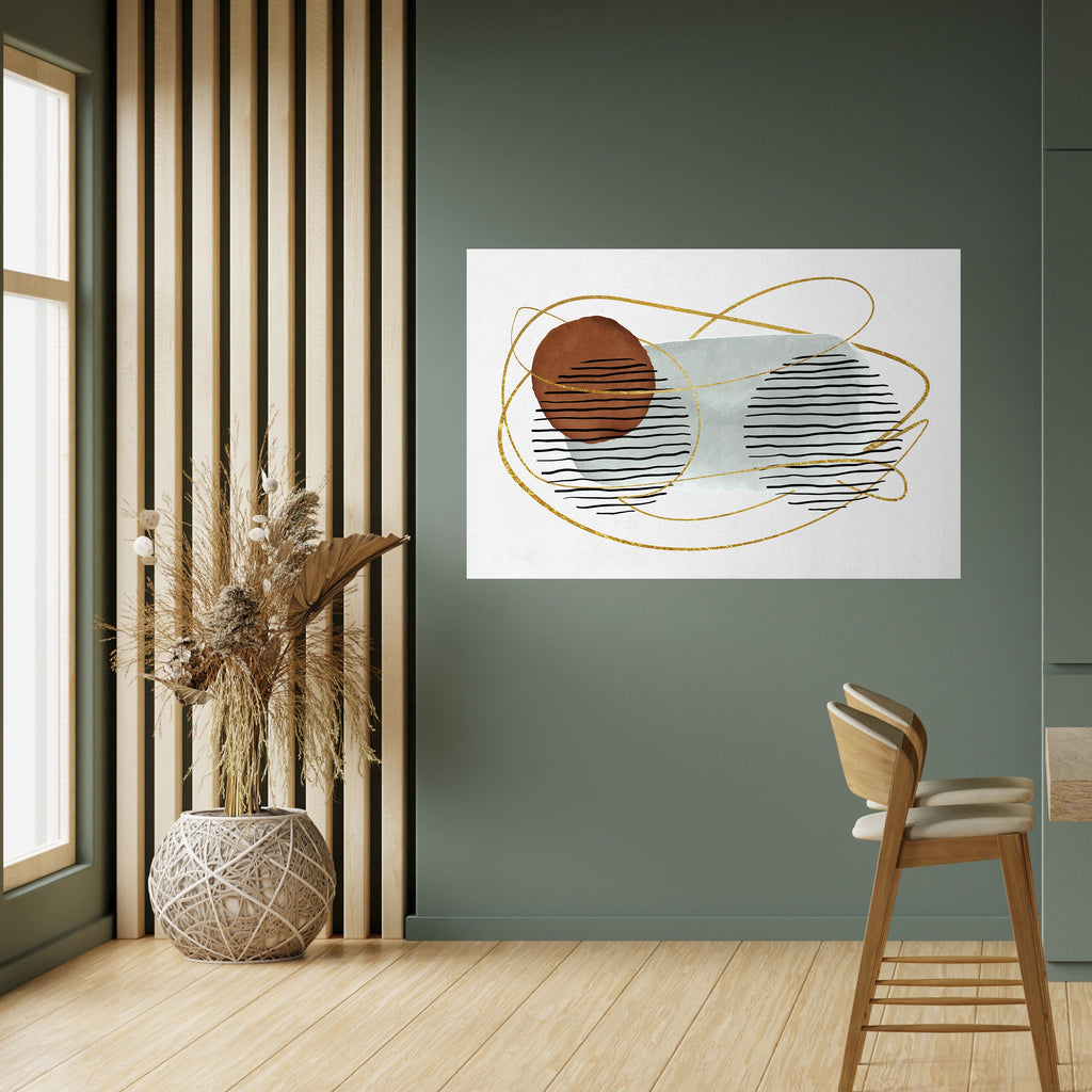 Affiche horizontale autocollante, ENVELOPPÉE DANS DU MOULE