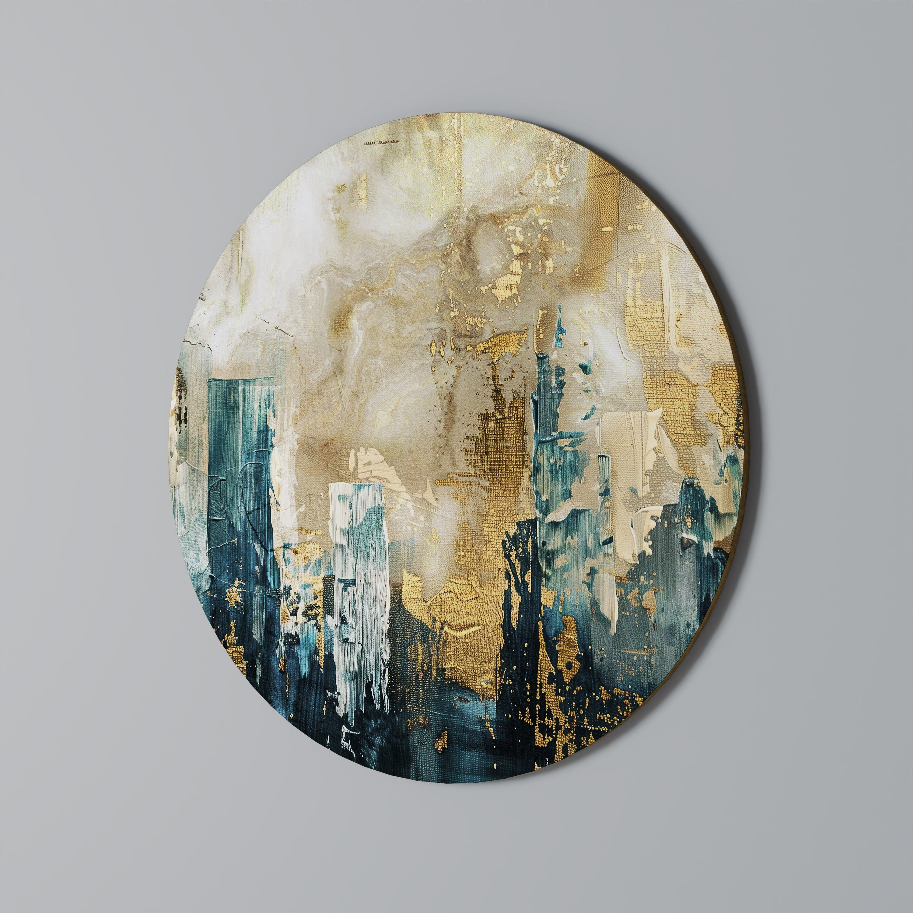 Effondrement de la ville Art mural rond