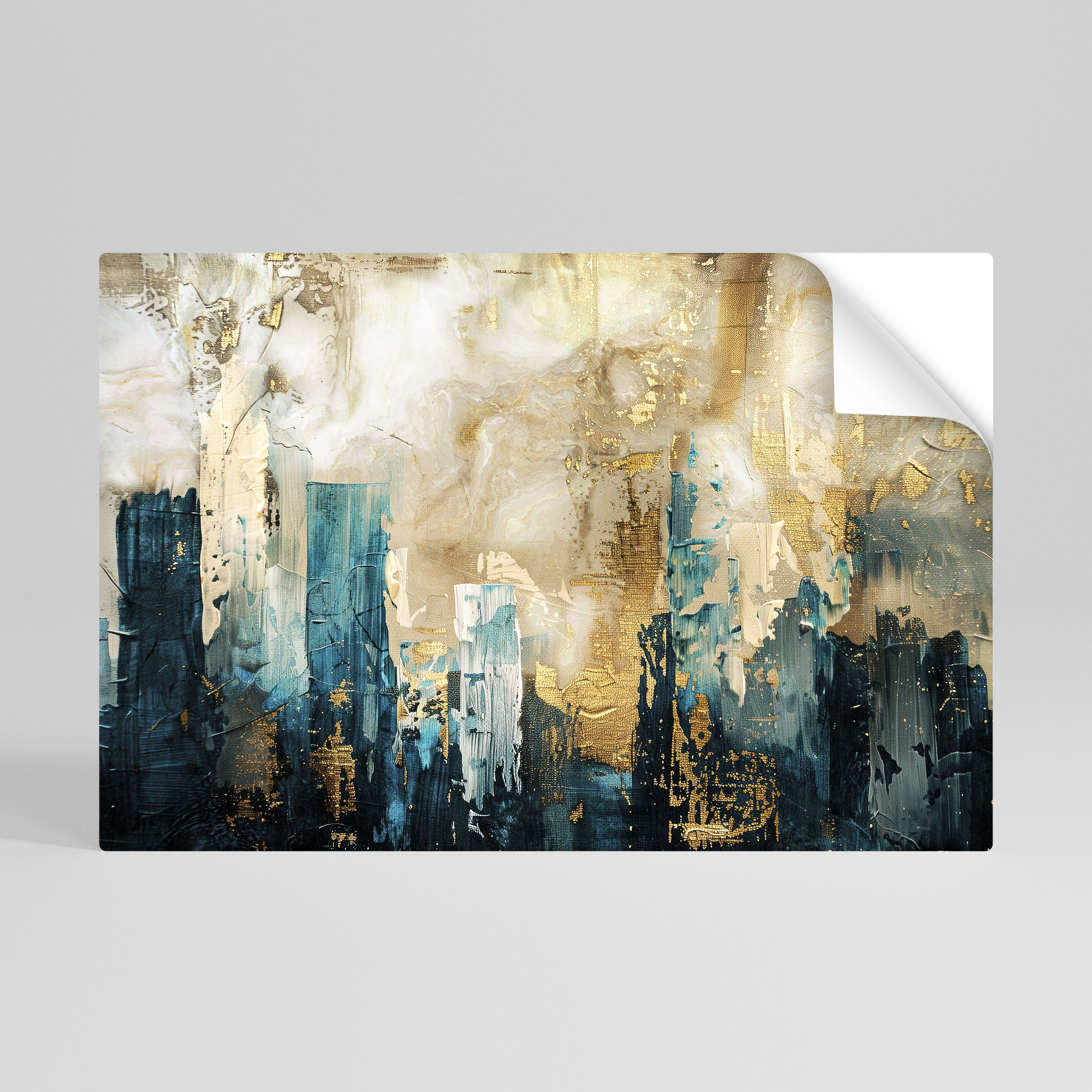 Affiche horizontale autocollante « Effondrement de la ville »