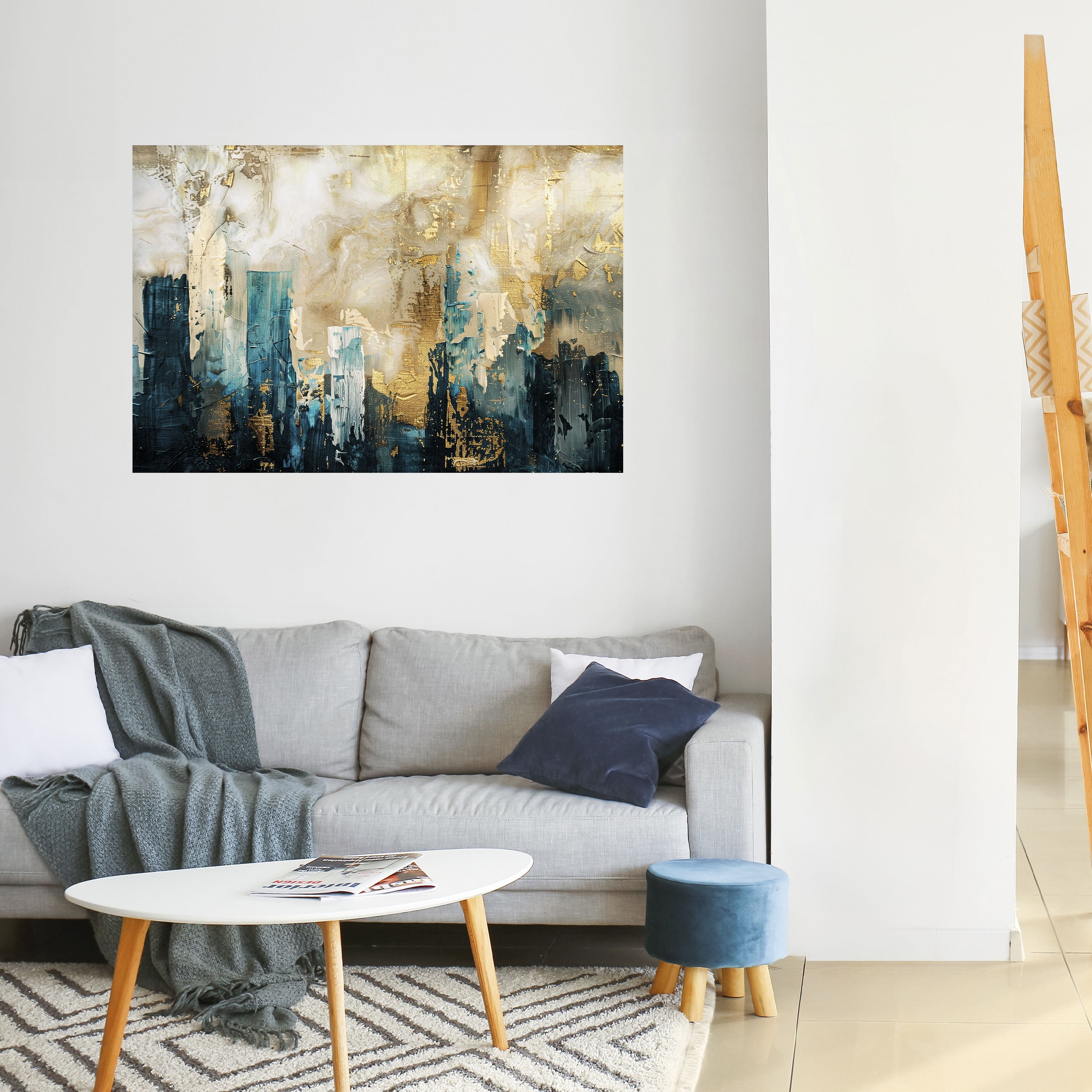 Affiche horizontale autocollante « Effondrement de la ville »