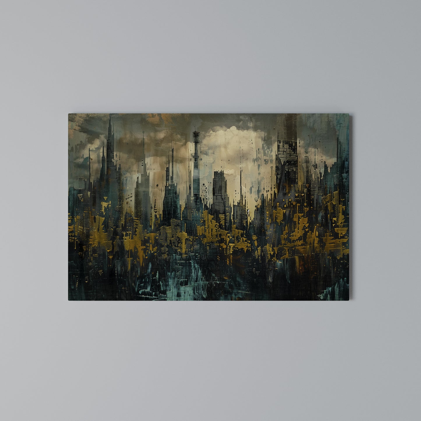 TOWN OBSCURE Horizontal Canvas Print