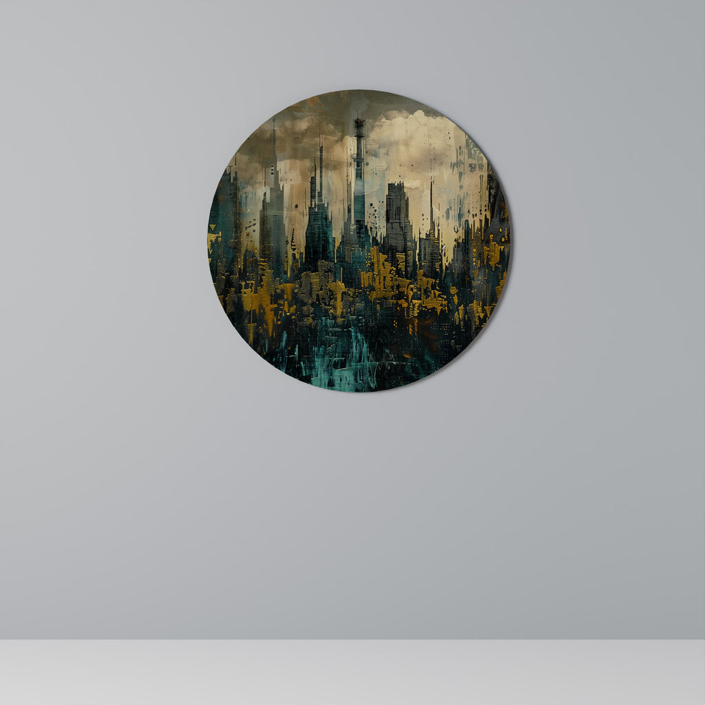 Décoration murale ronde TOWN OBSCURE