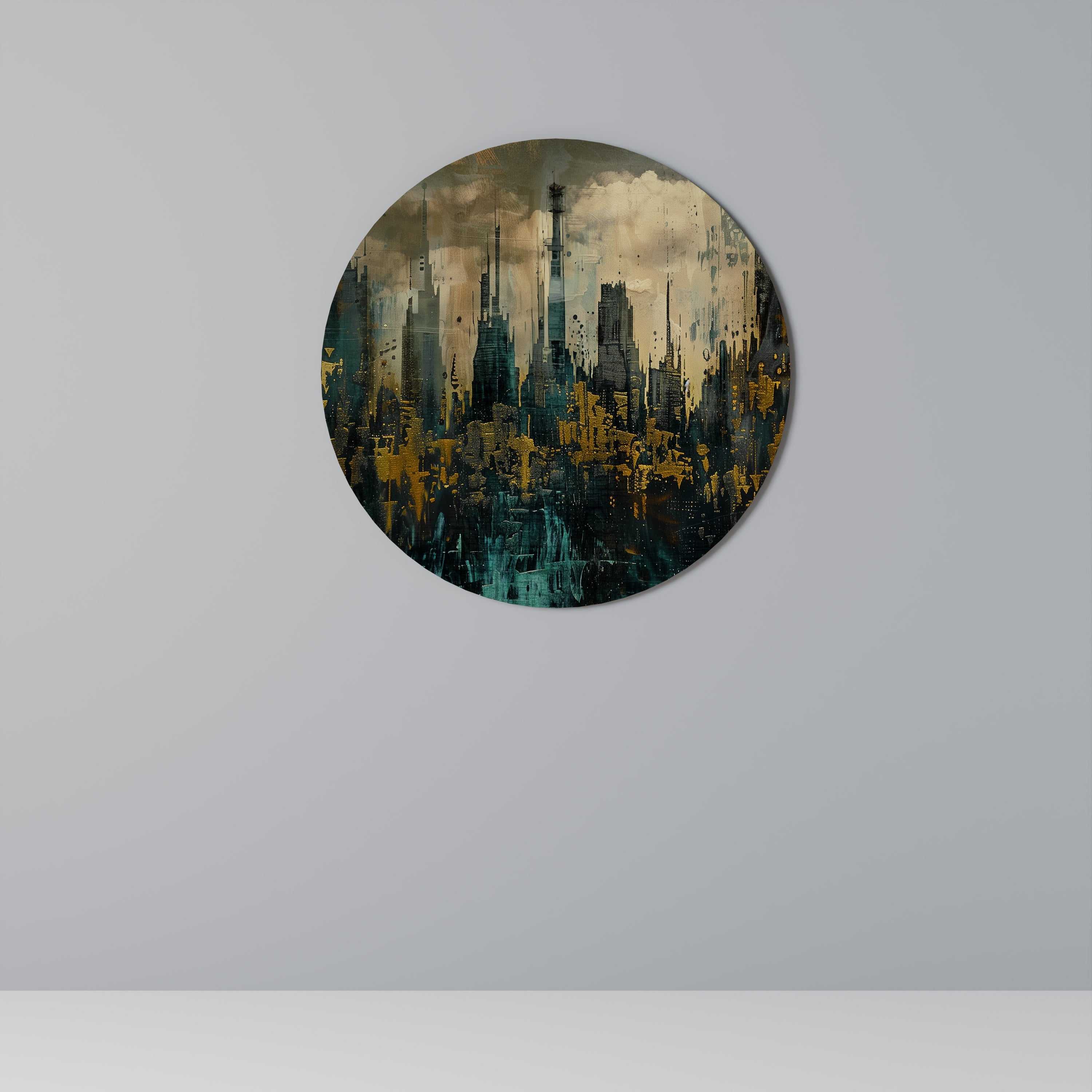 Décoration murale ronde TOWN OBSCURE