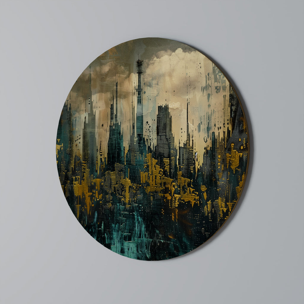 Décoration murale ronde TOWN OBSCURE