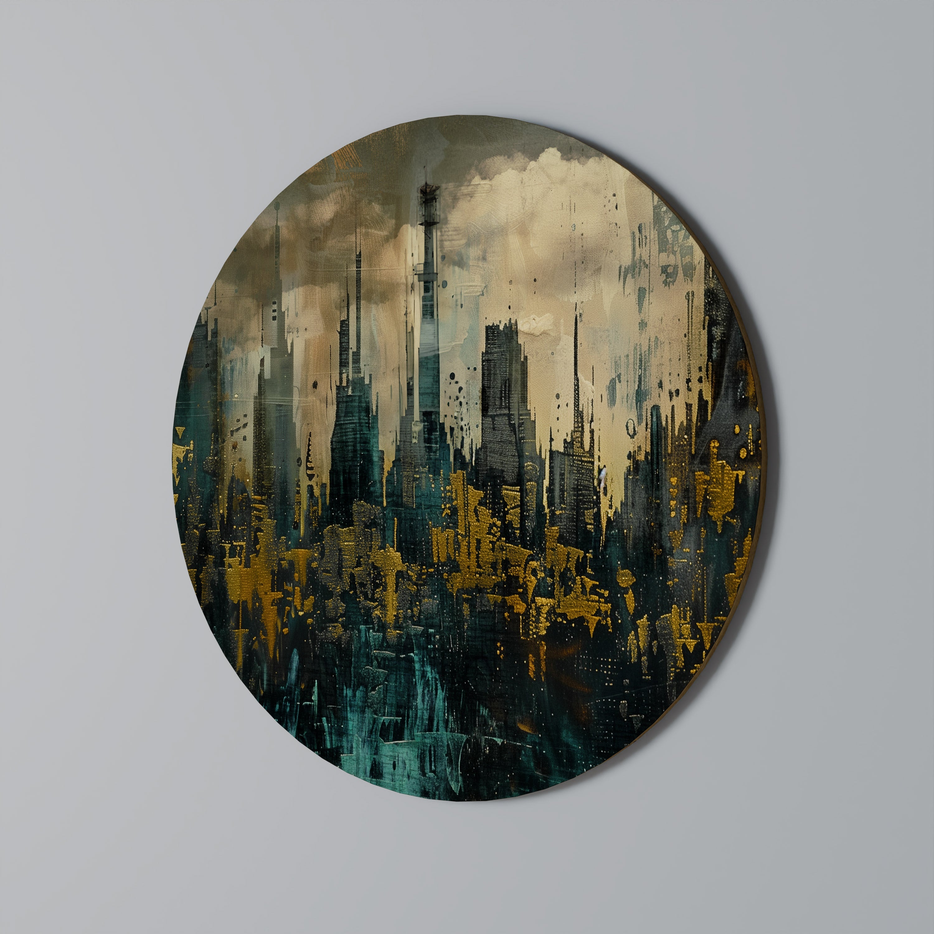 Décoration murale ronde TOWN OBSCURE