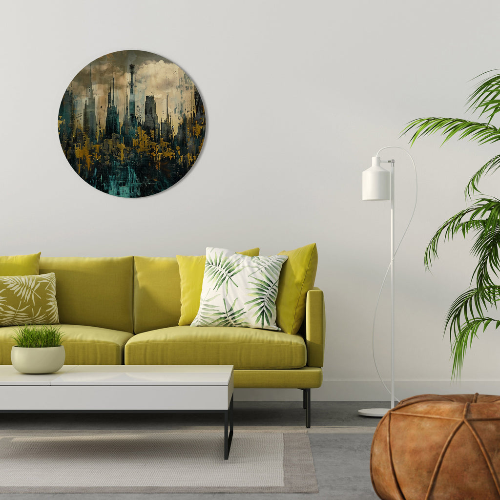 Décoration murale ronde TOWN OBSCURE