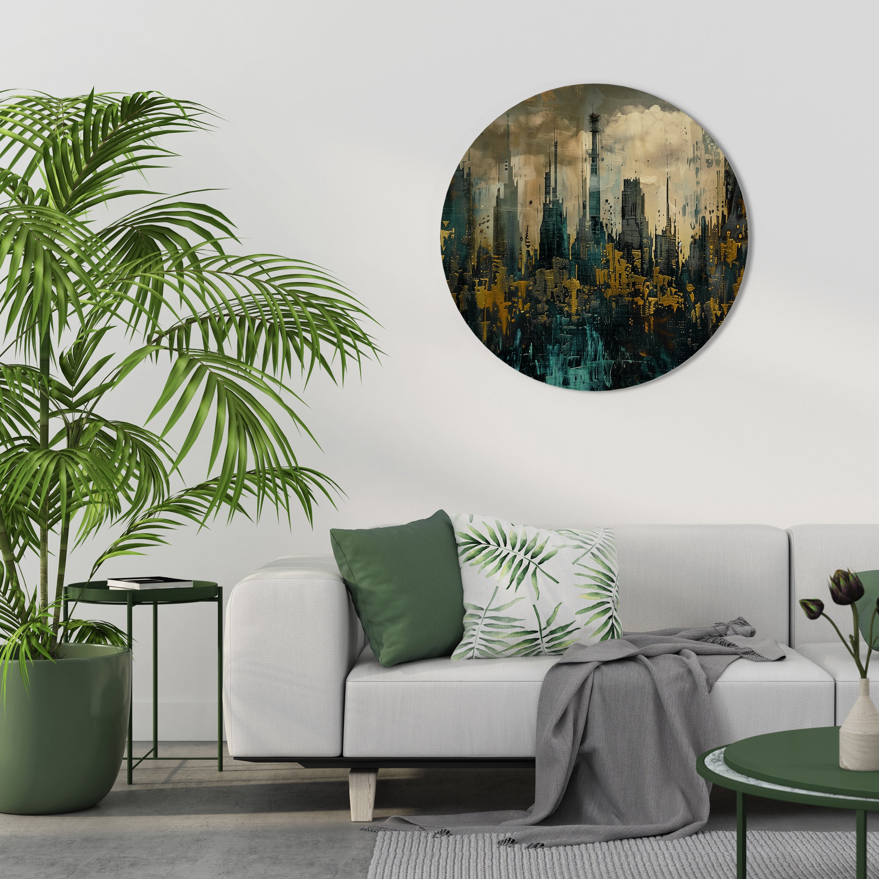 Décoration murale ronde TOWN OBSCURE