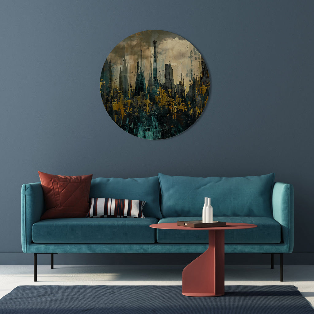 Décoration murale ronde TOWN OBSCURE