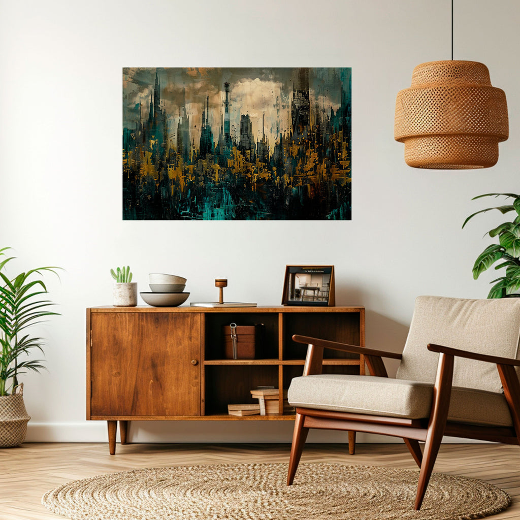 Affiche horizontale autocollante TOWN OBSCURE