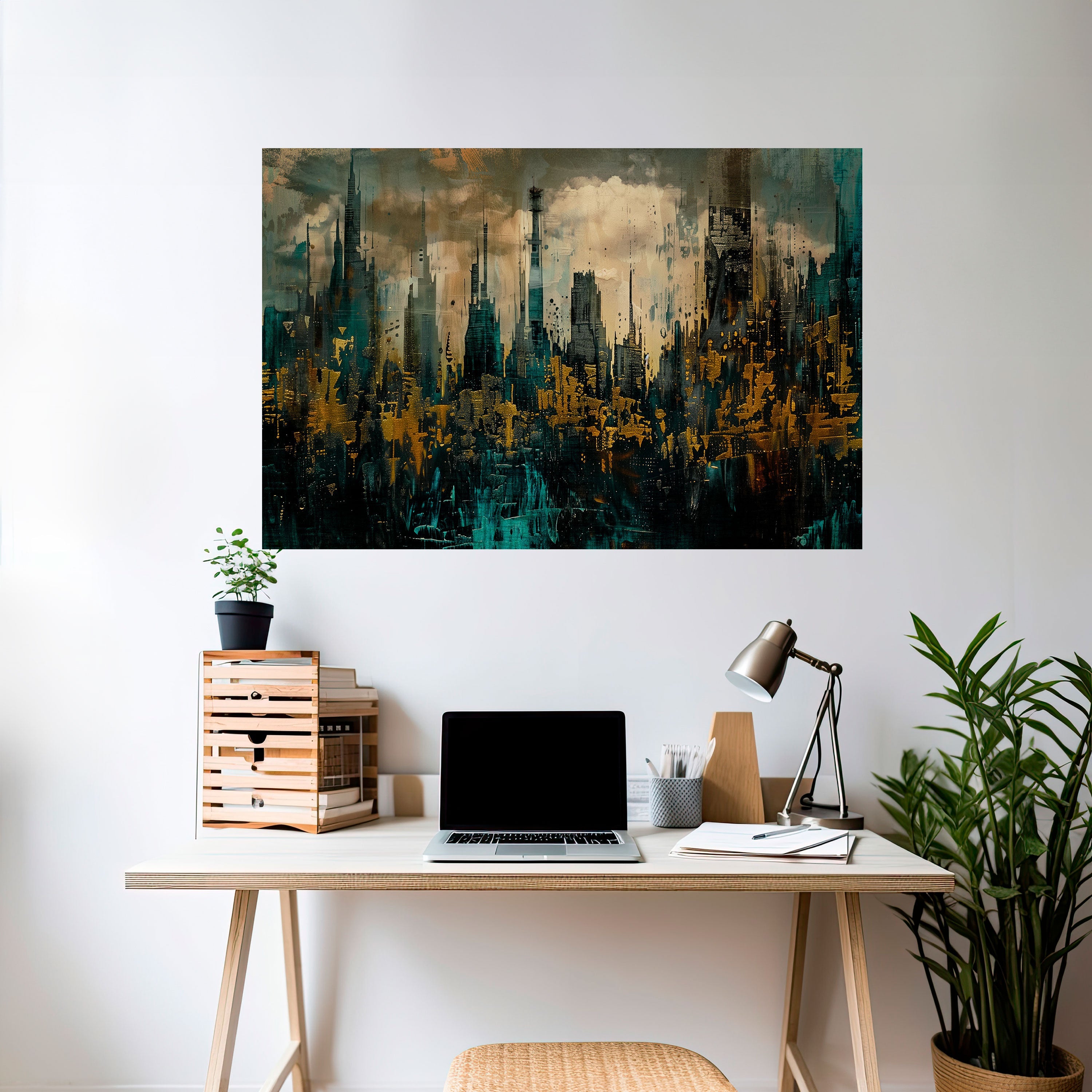 Affiche horizontale autocollante TOWN OBSCURE