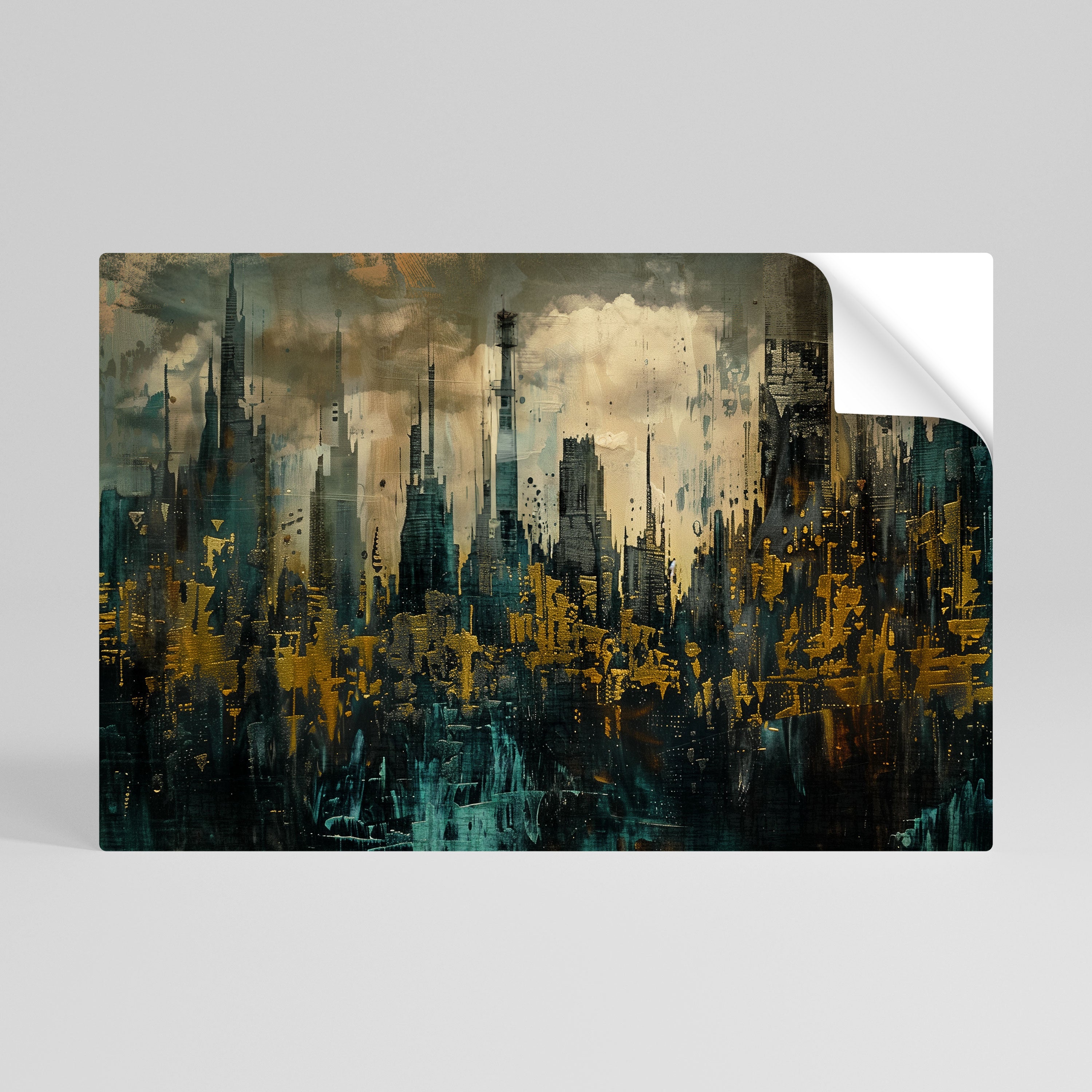 Affiche horizontale autocollante TOWN OBSCURE