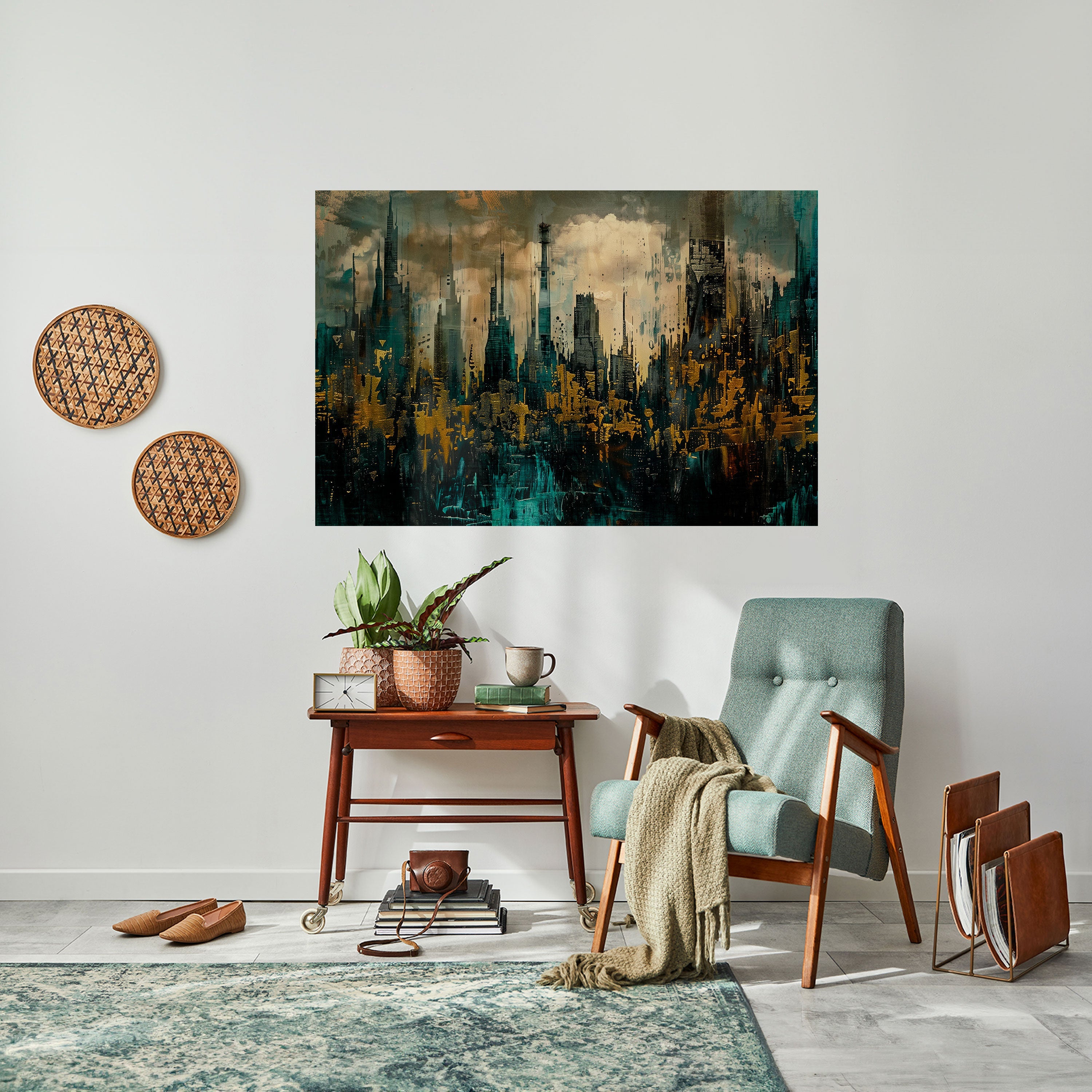 Affiche horizontale autocollante TOWN OBSCURE