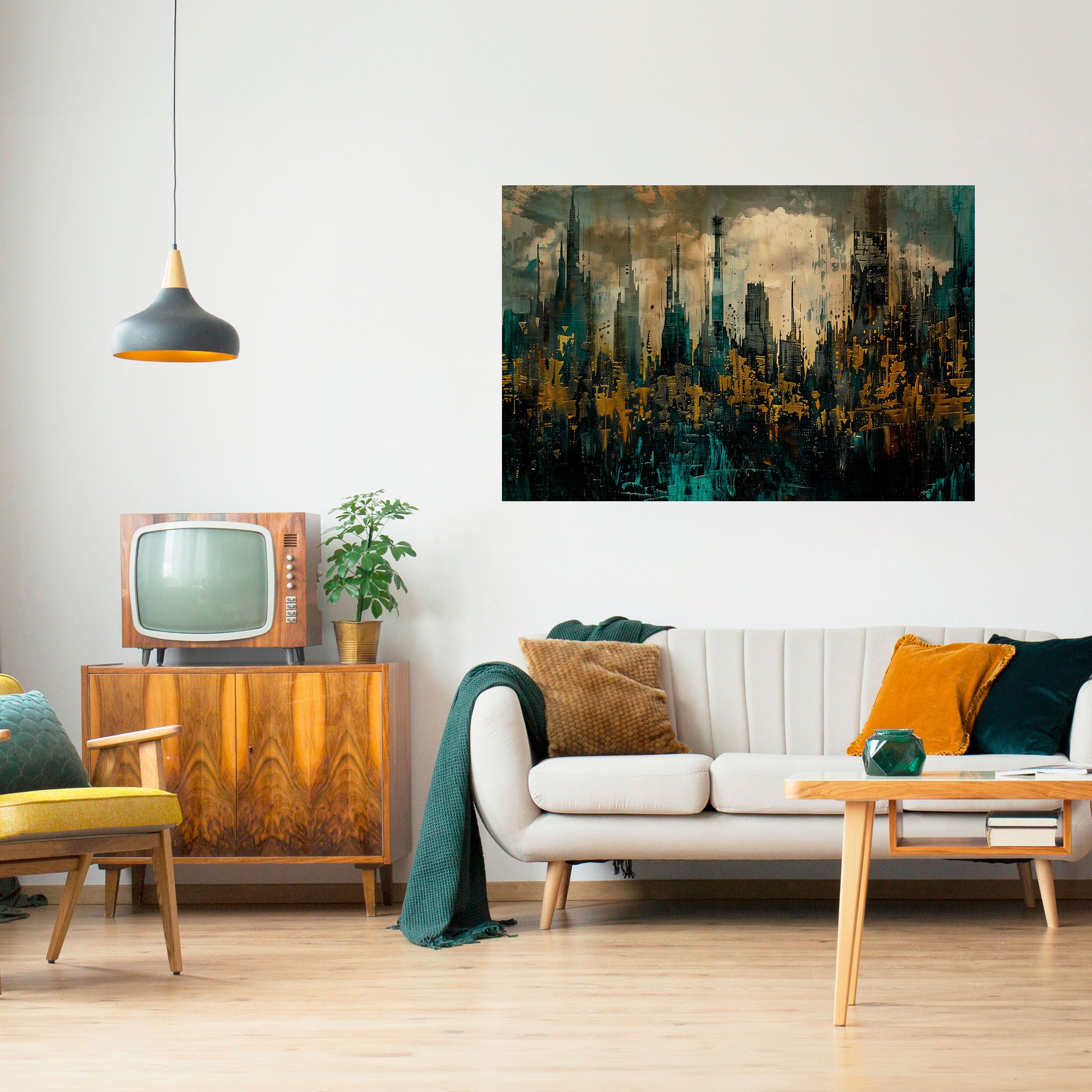 Affiche horizontale autocollante TOWN OBSCURE