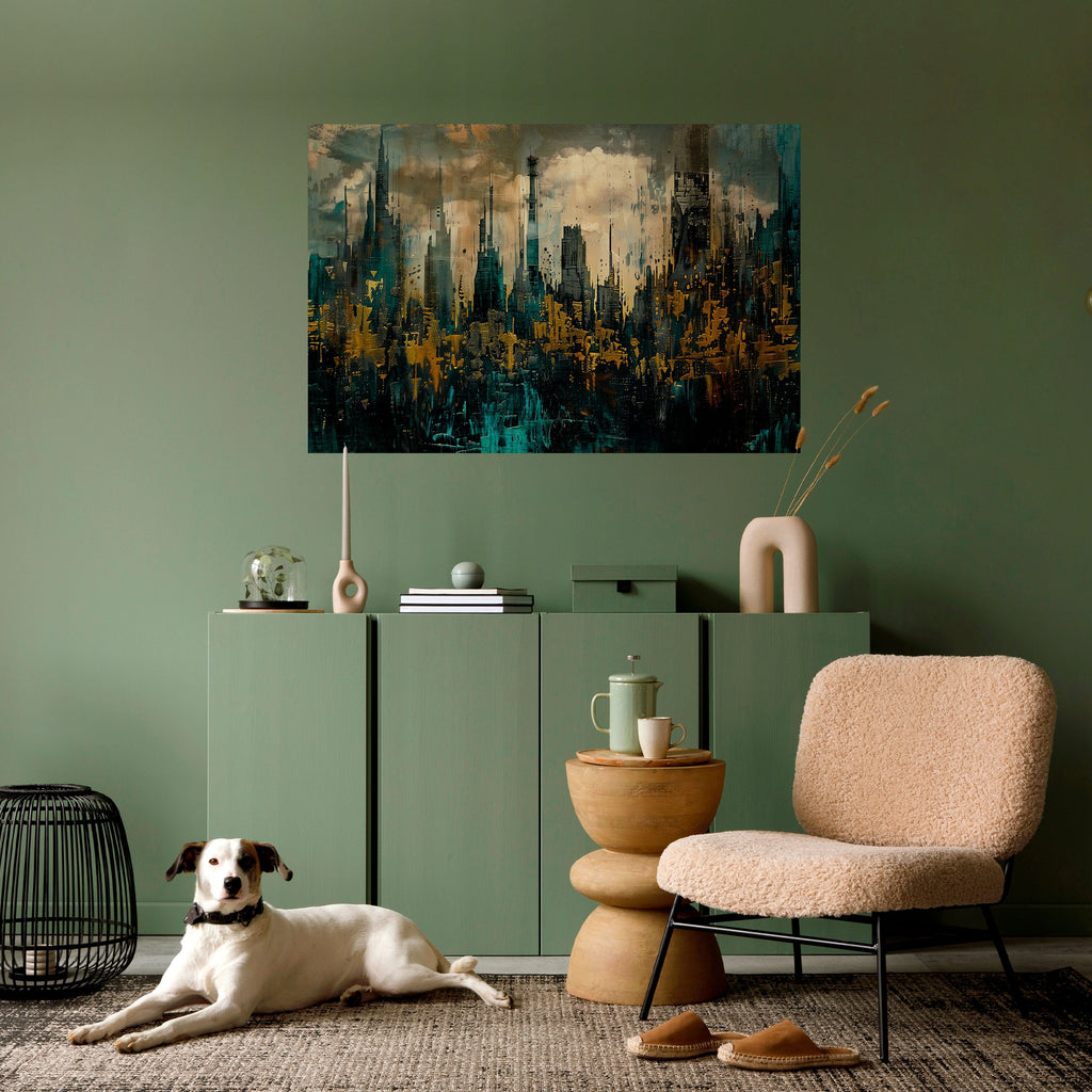 Affiche horizontale autocollante TOWN OBSCURE