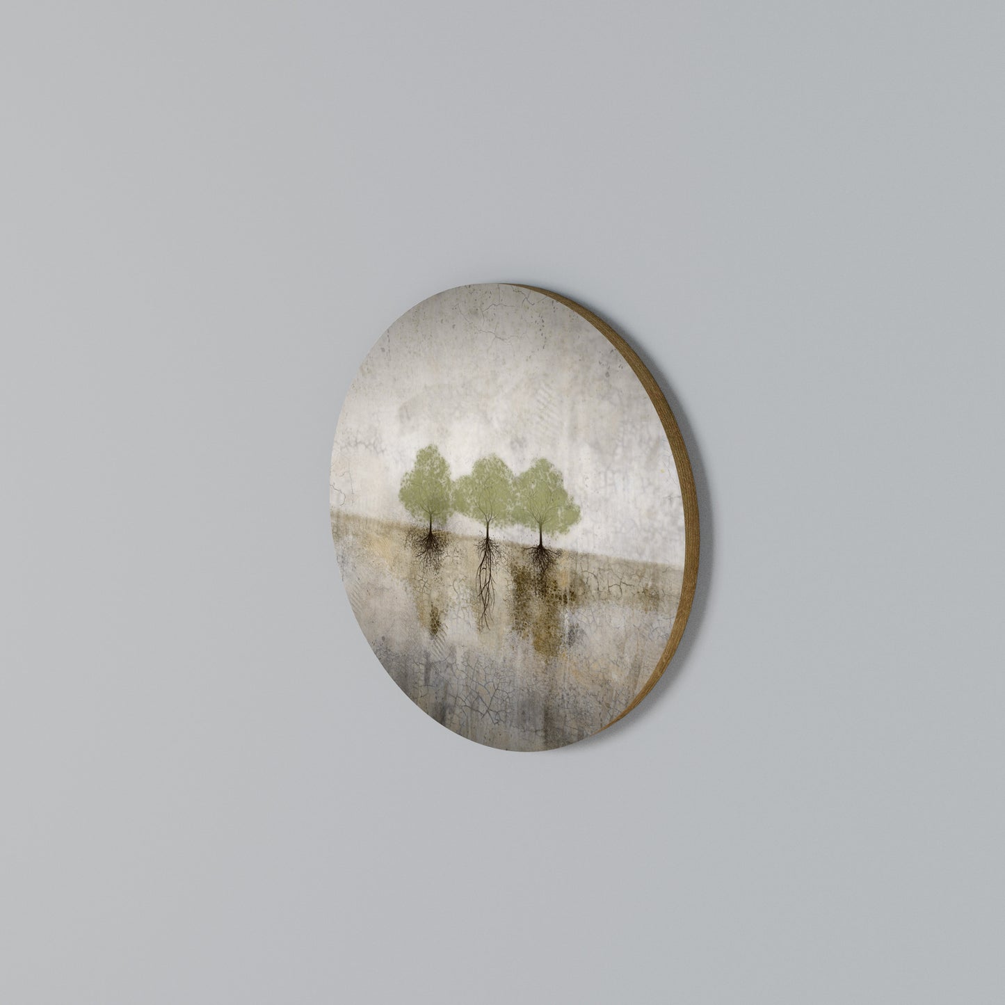 ROOTS OF TIME Round Wall Art