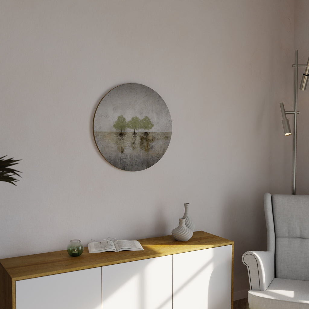 Art mural rond ROOTS OF TIME