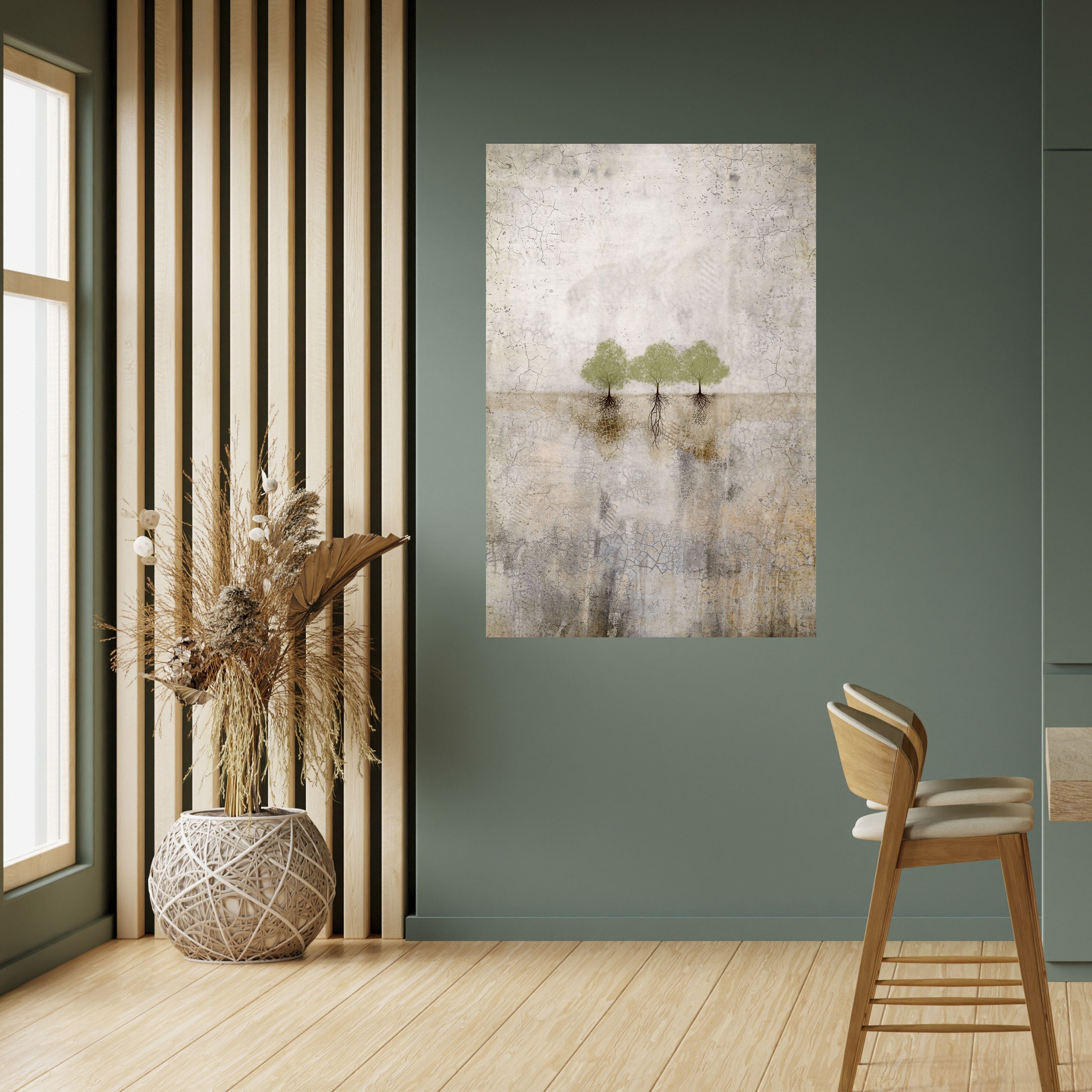 Affiche verticale autocollante ROOTS OF TIME